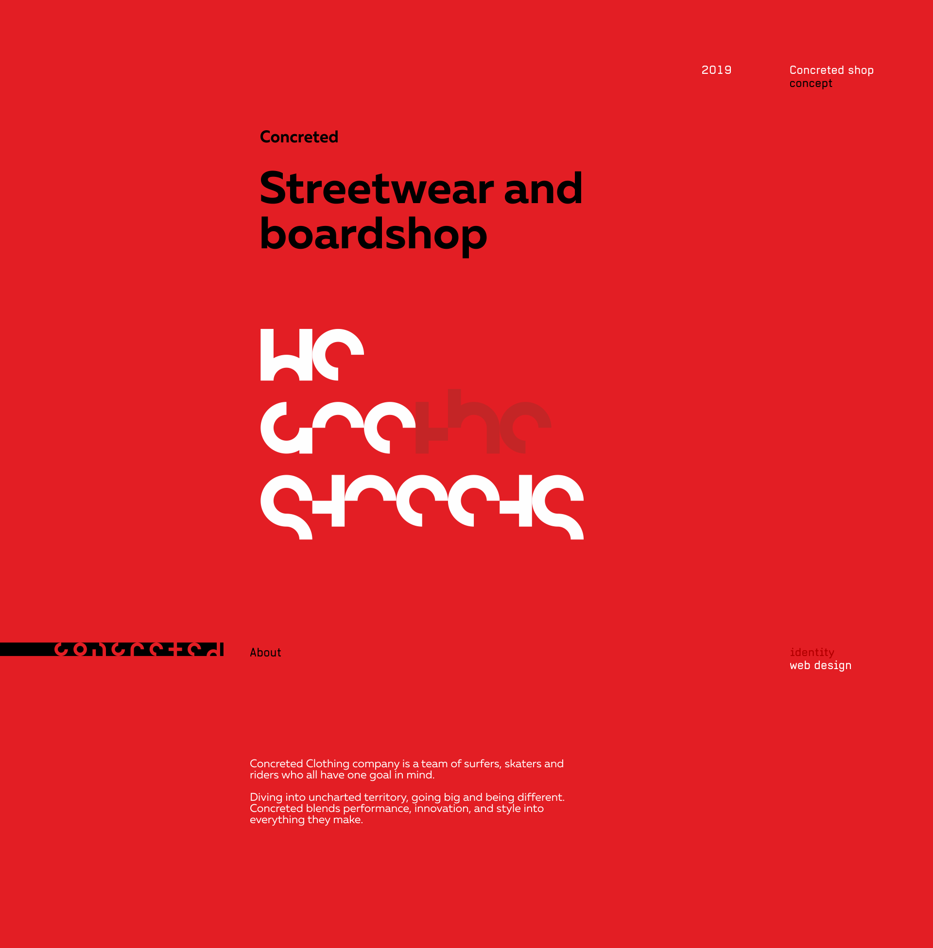 Concreted — Website Concept — Изображение №1 — Интерфейсы, Брендинг на Dprofile