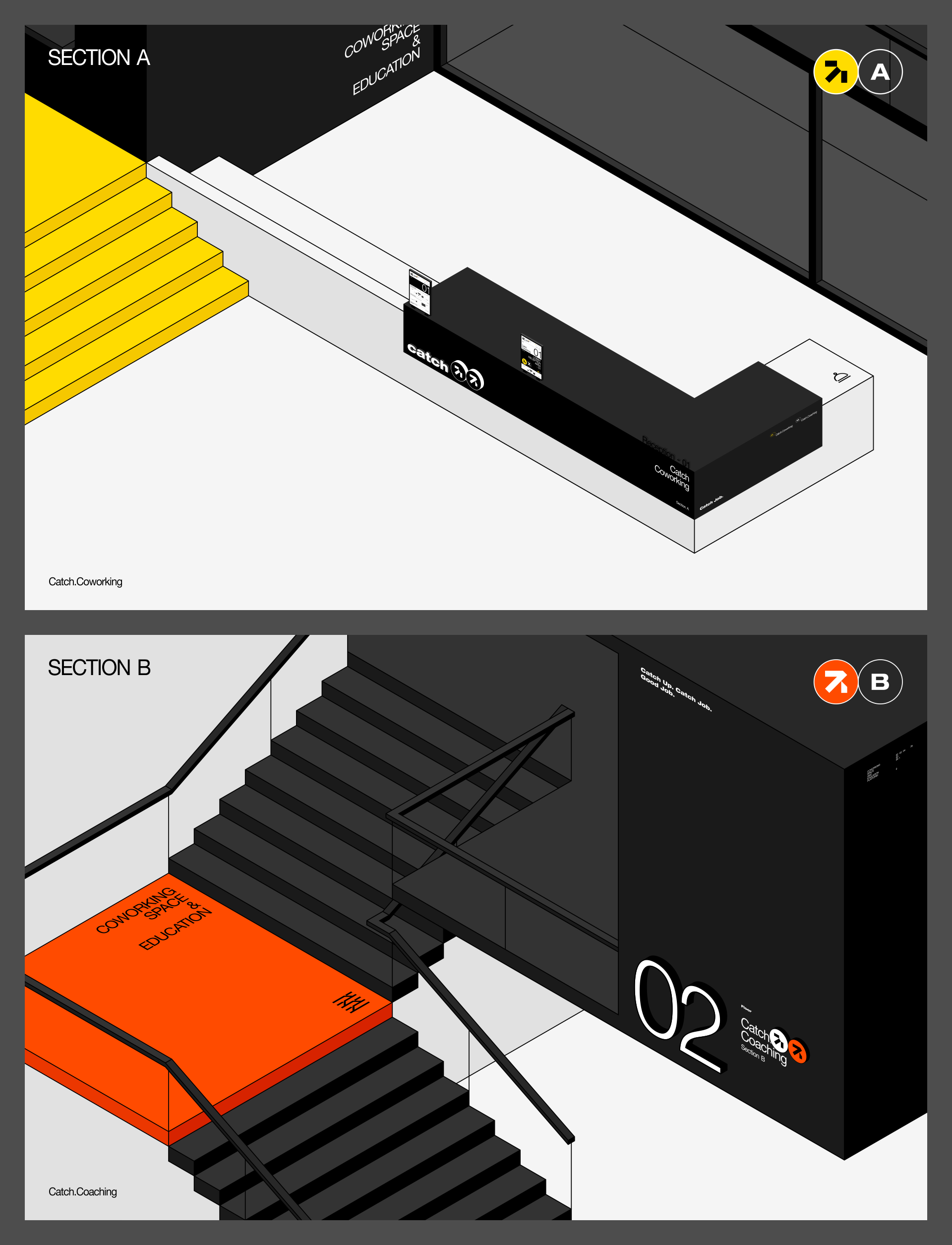 Catch — Wayfinding System Concept — Изображение №2 — Брендинг, Графика на Dprofile