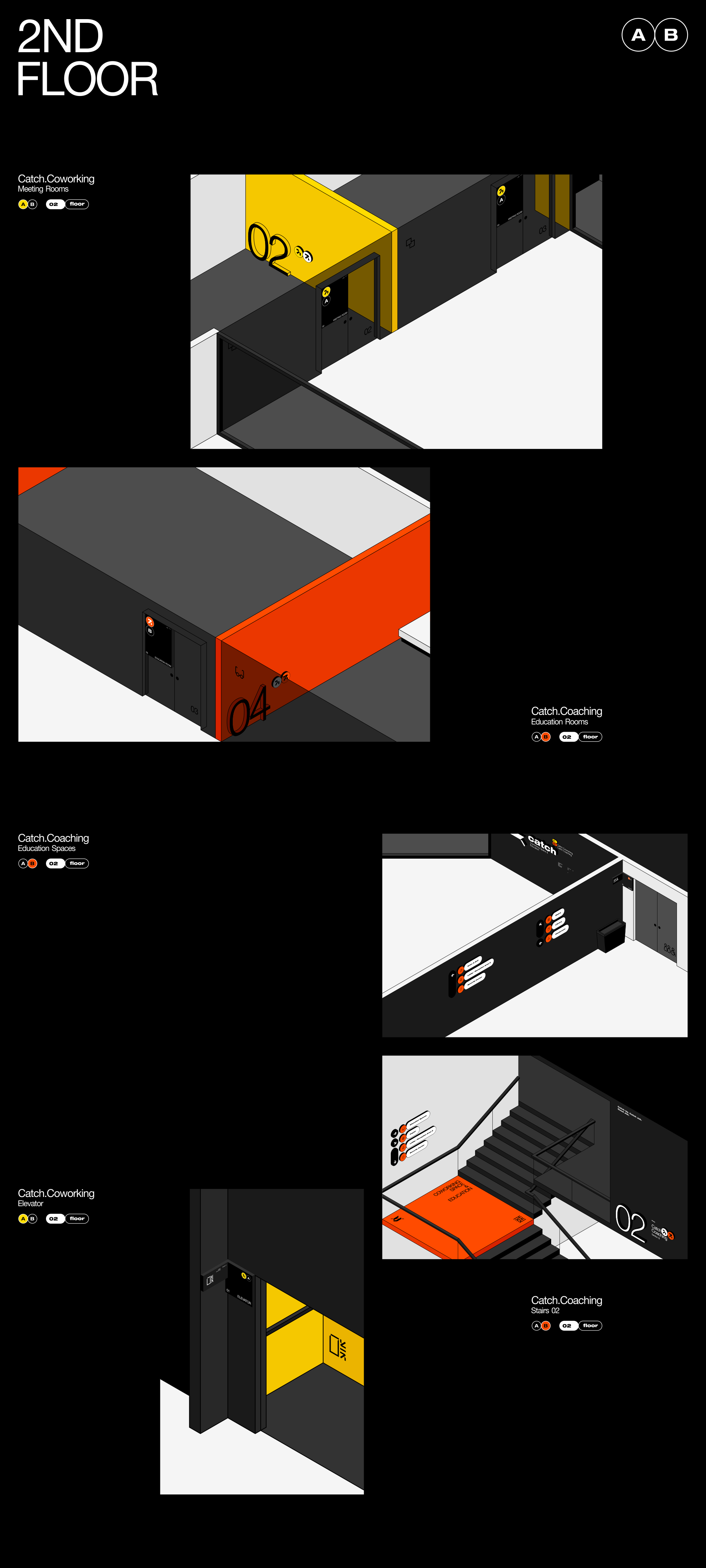 Catch — Wayfinding System Concept — Изображение №17 — Брендинг, Графика на Dprofile