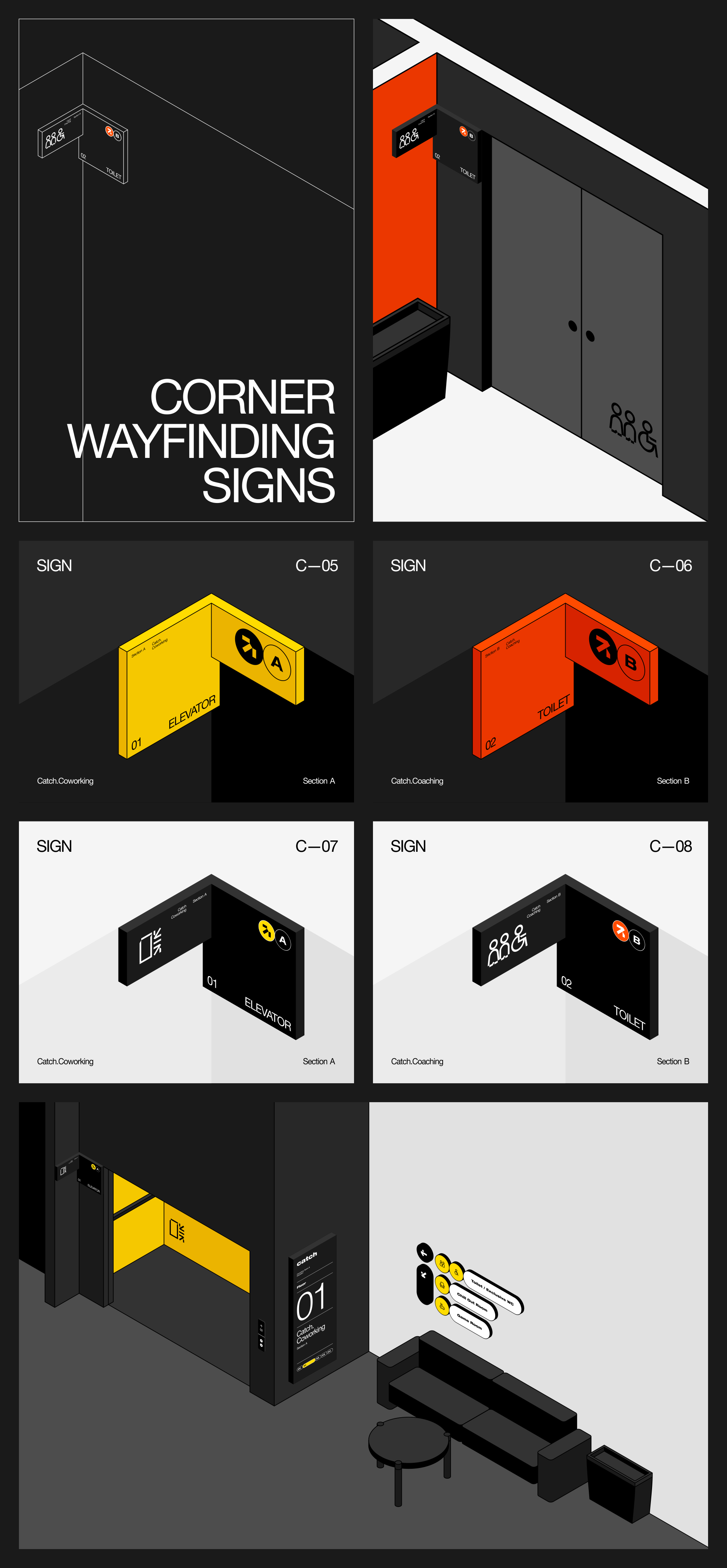 Catch — Wayfinding System Concept — Изображение №7 — Брендинг, Графика на Dprofile