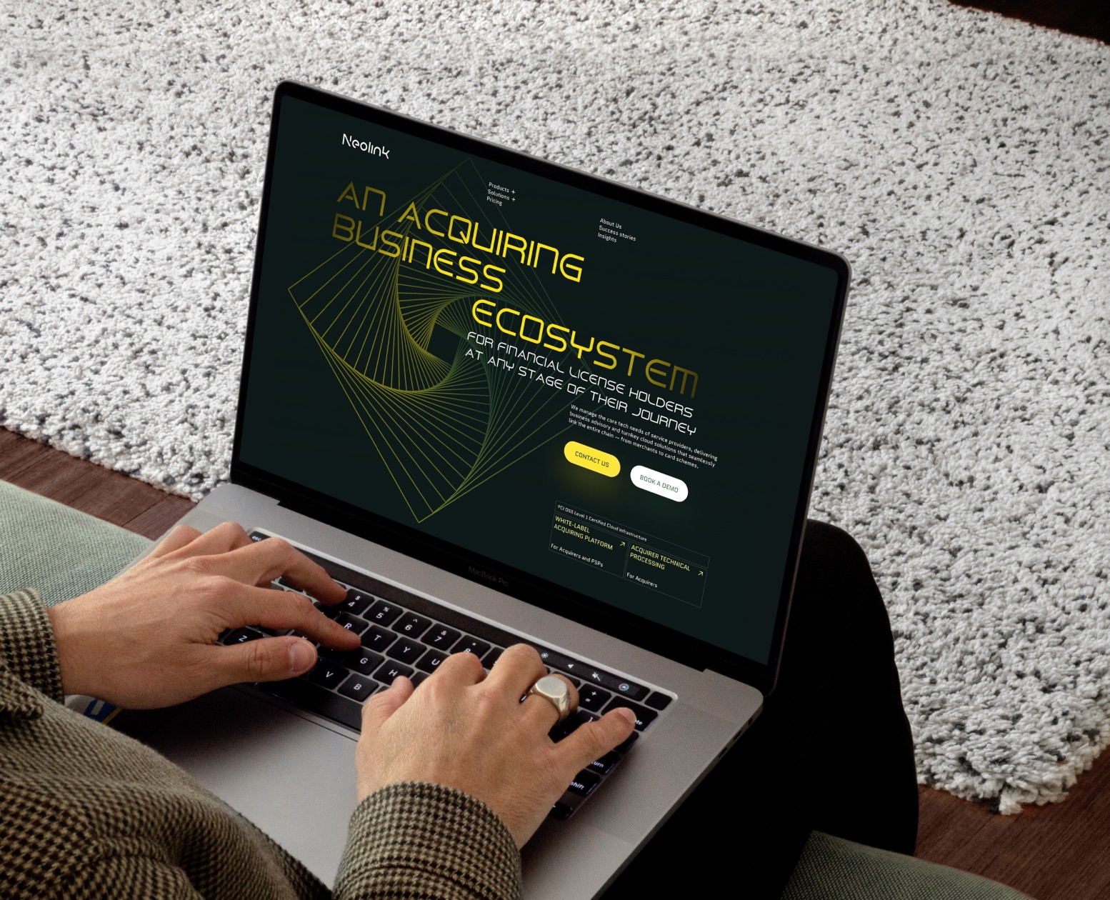 CORPORATE LANDING WEBSITE NEOLINK на Dprofile