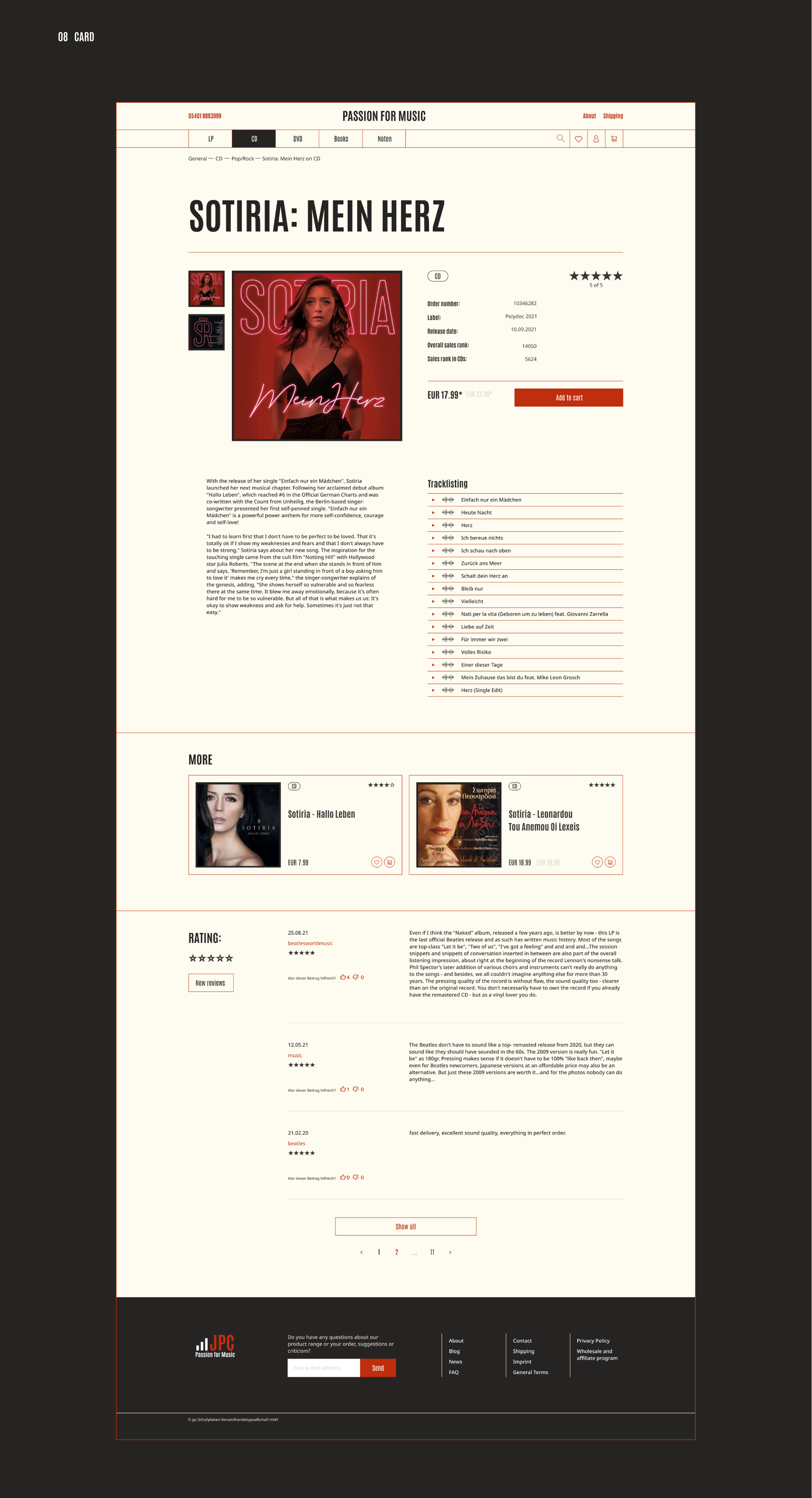 Redesign Passion for Music — Изображение №7 — Интерфейсы, Анимация на Dprofile