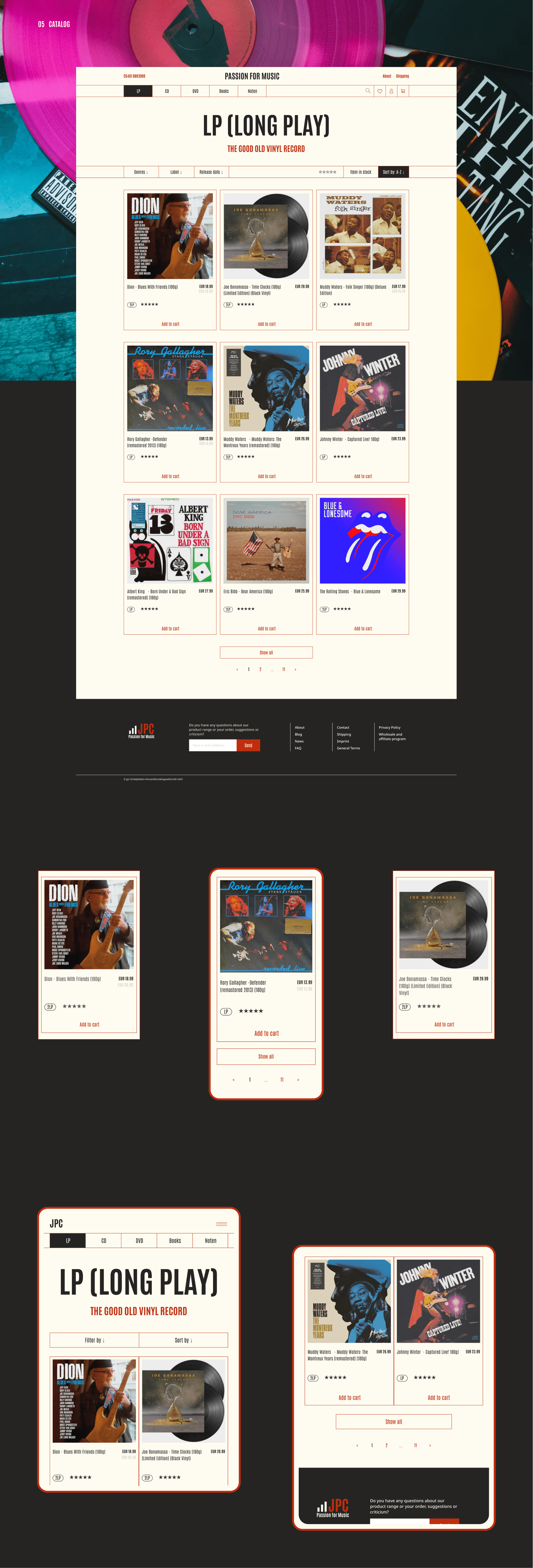 Redesign Passion for Music — Изображение №5 — Интерфейсы, Анимация на Dprofile