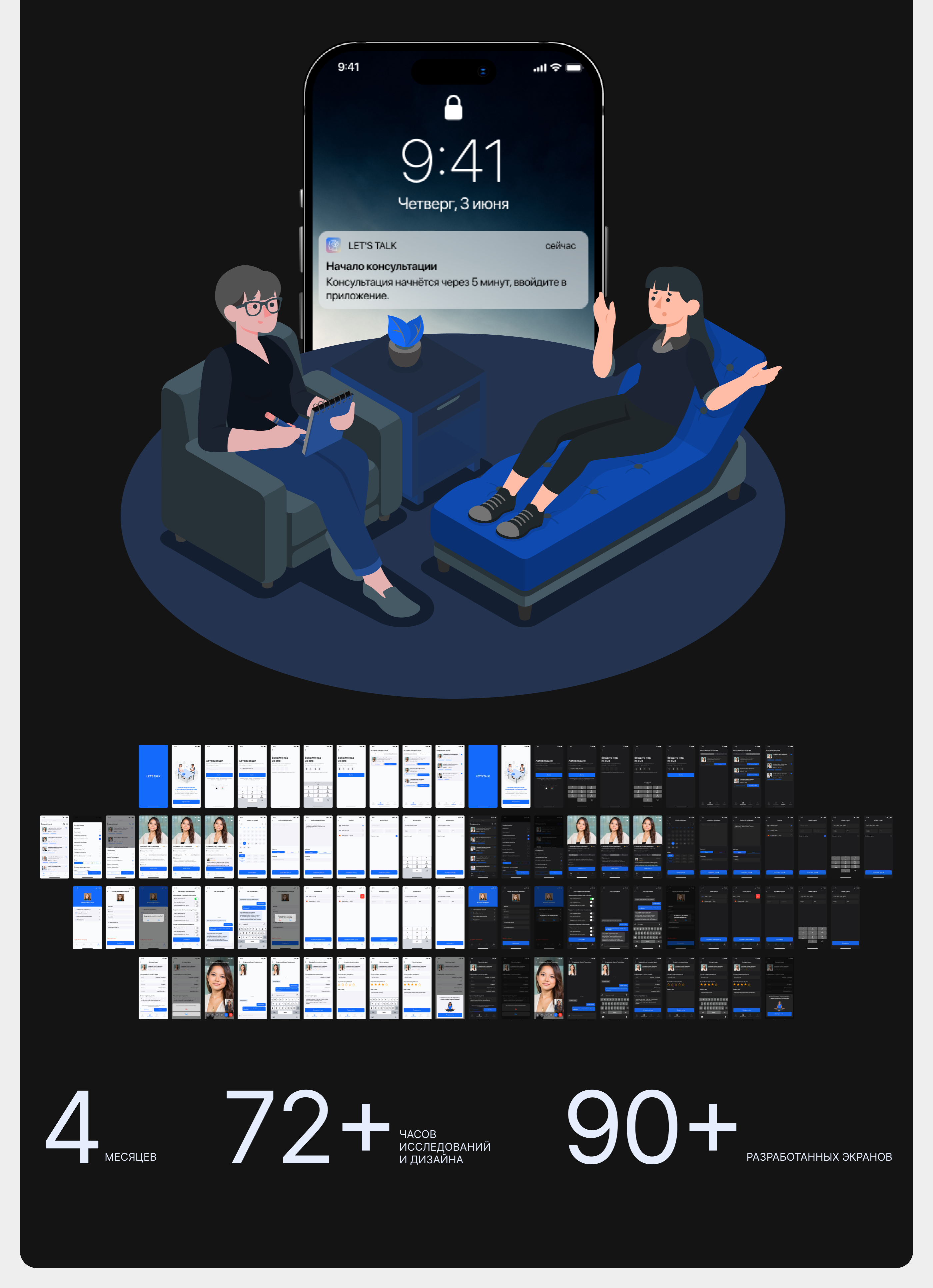 LET'S TALK online consultations - mobile app — Изображение №16 — Интерфейсы на Dprofile