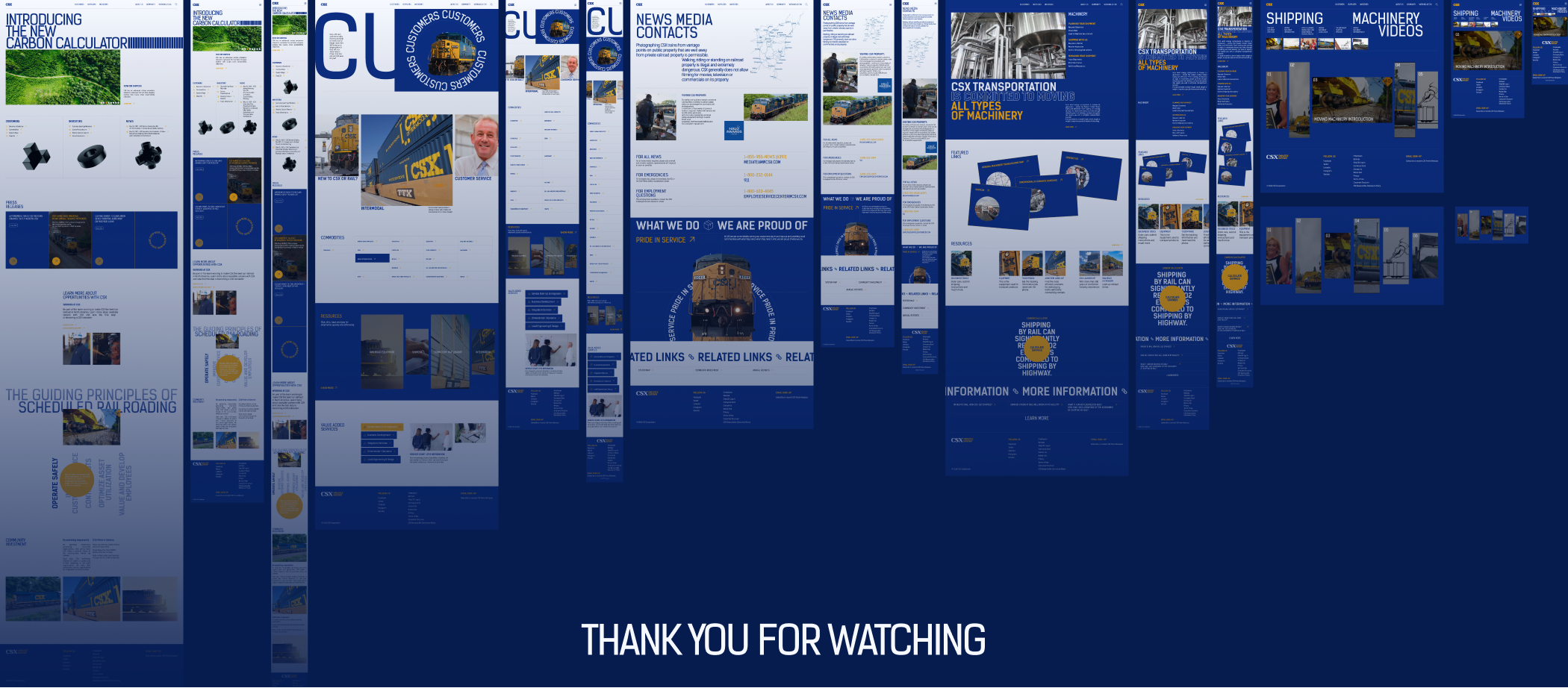 REDESIGN WEBSITE CSX Cargo transportation — Изображение №9 — Интерфейсы, Брендинг на Dprofile