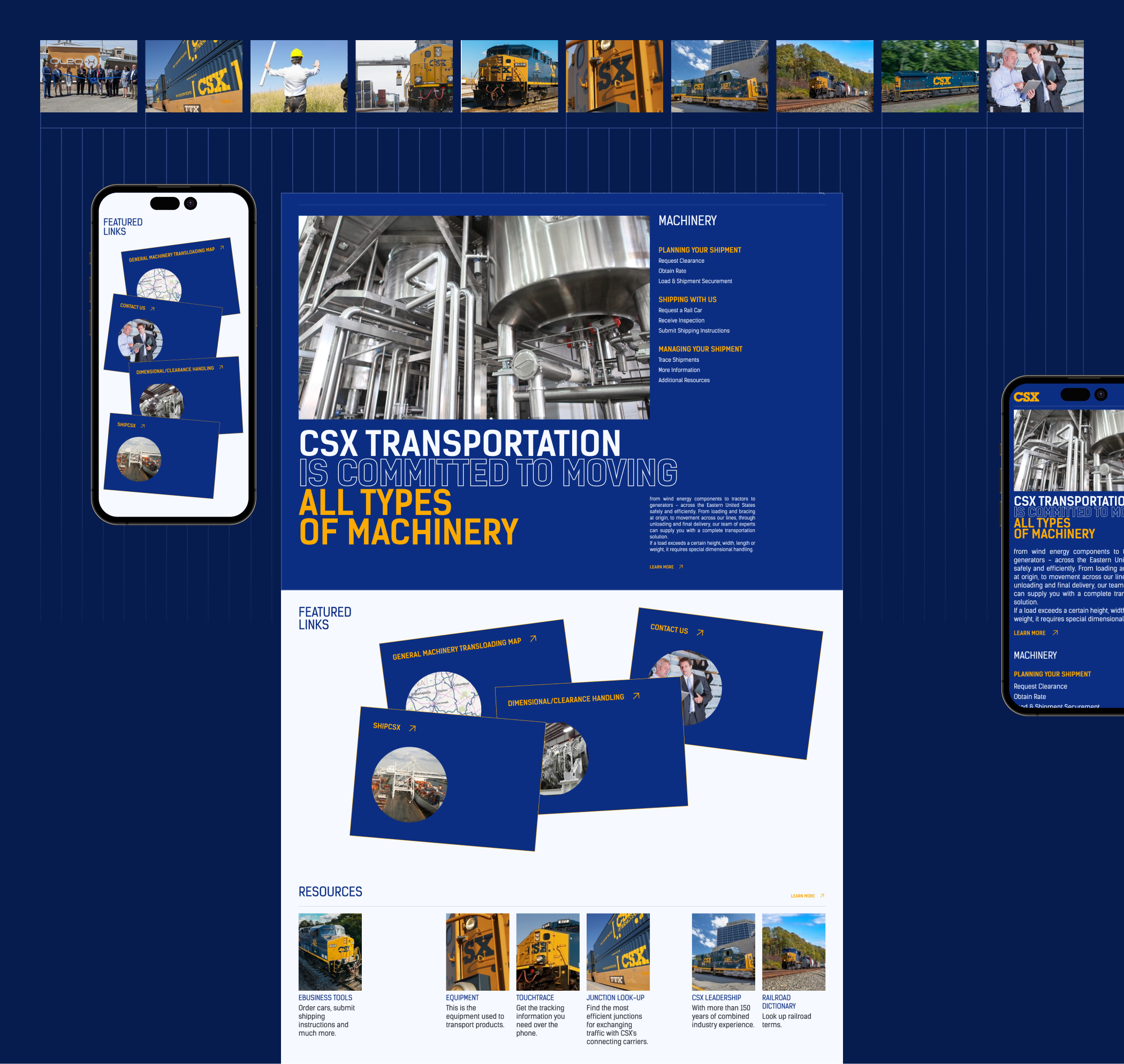 REDESIGN WEBSITE CSX Cargo transportation — Изображение №8 — Интерфейсы, Брендинг на Dprofile