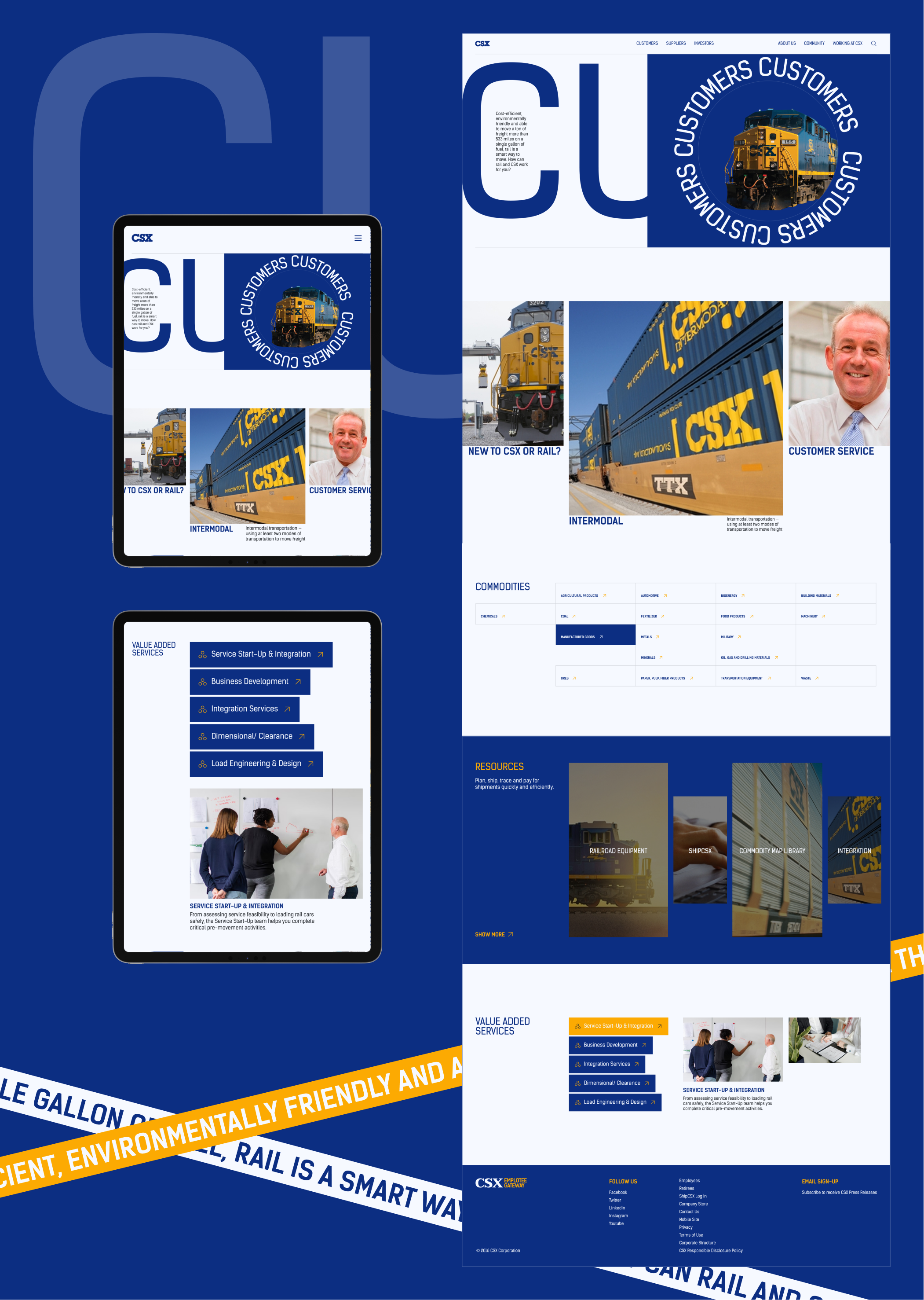 REDESIGN WEBSITE CSX Cargo transportation — Изображение №4 — Интерфейсы, Брендинг на Dprofile