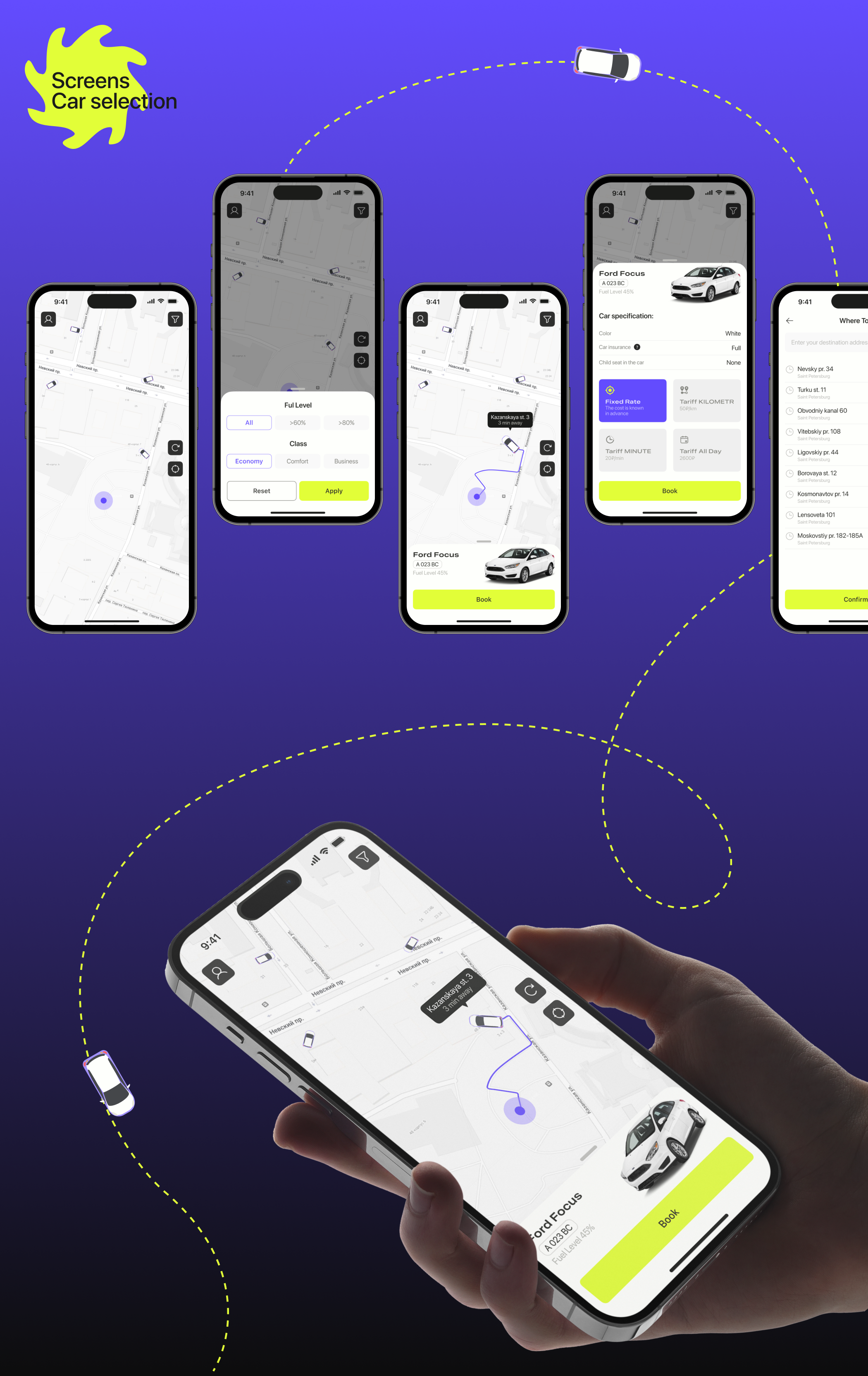 CAR-SHARING CARGOGO - mobile app — Изображение №11 — Интерфейсы на Dprofile