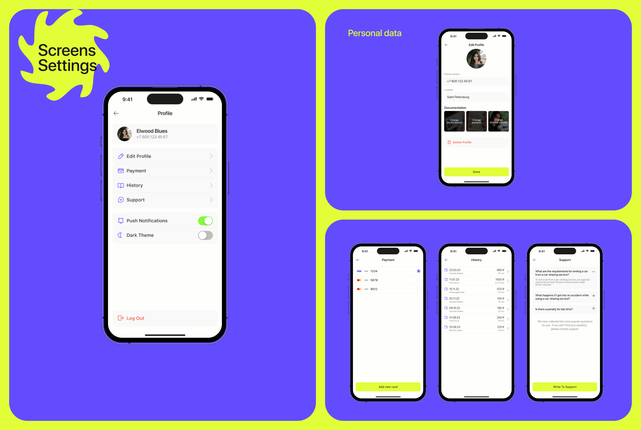 CAR-SHARING CARGOGO - mobile app — Изображение №14 — Интерфейсы на Dprofile