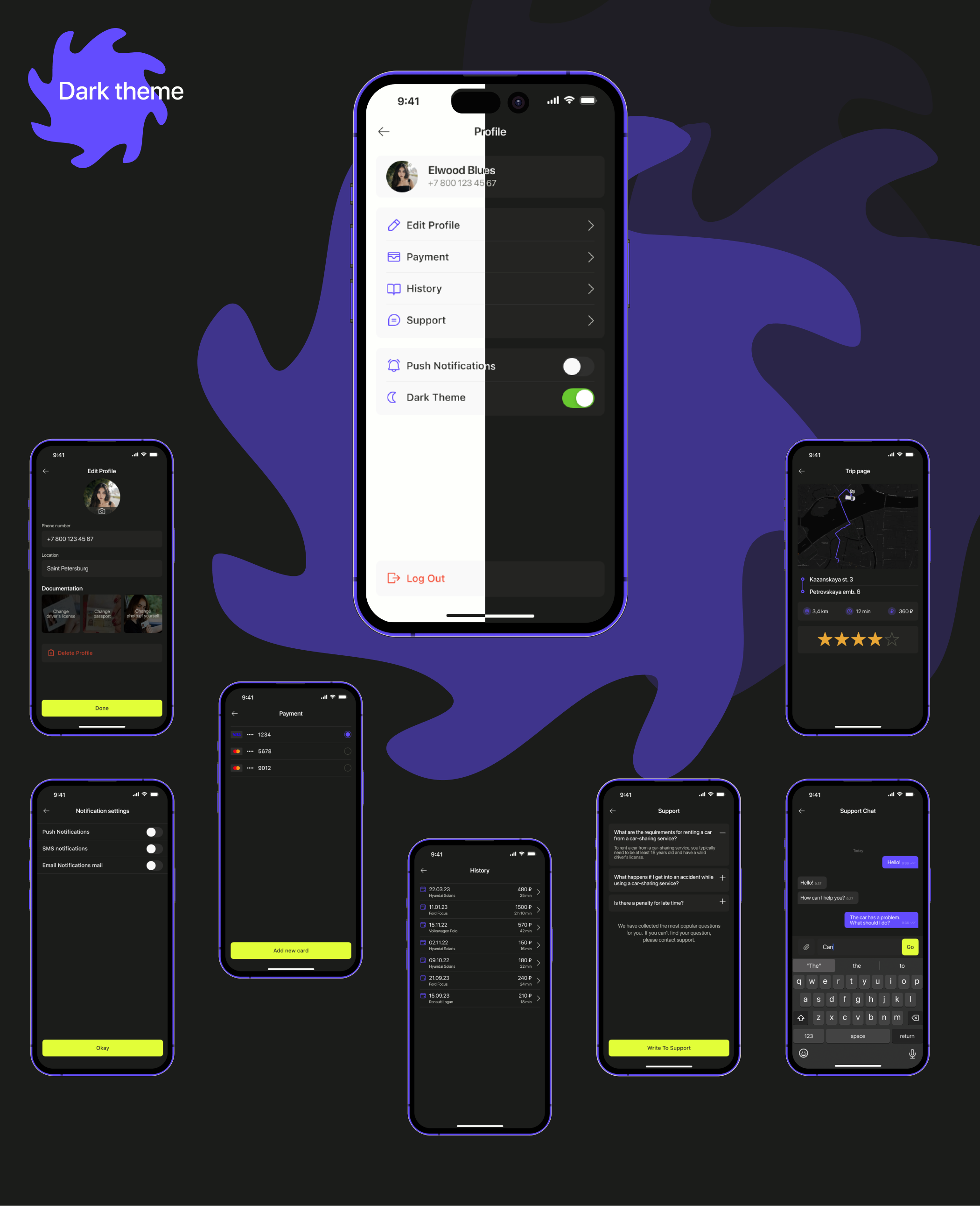 CAR-SHARING CARGOGO - mobile app — Изображение №15 — Интерфейсы на Dprofile