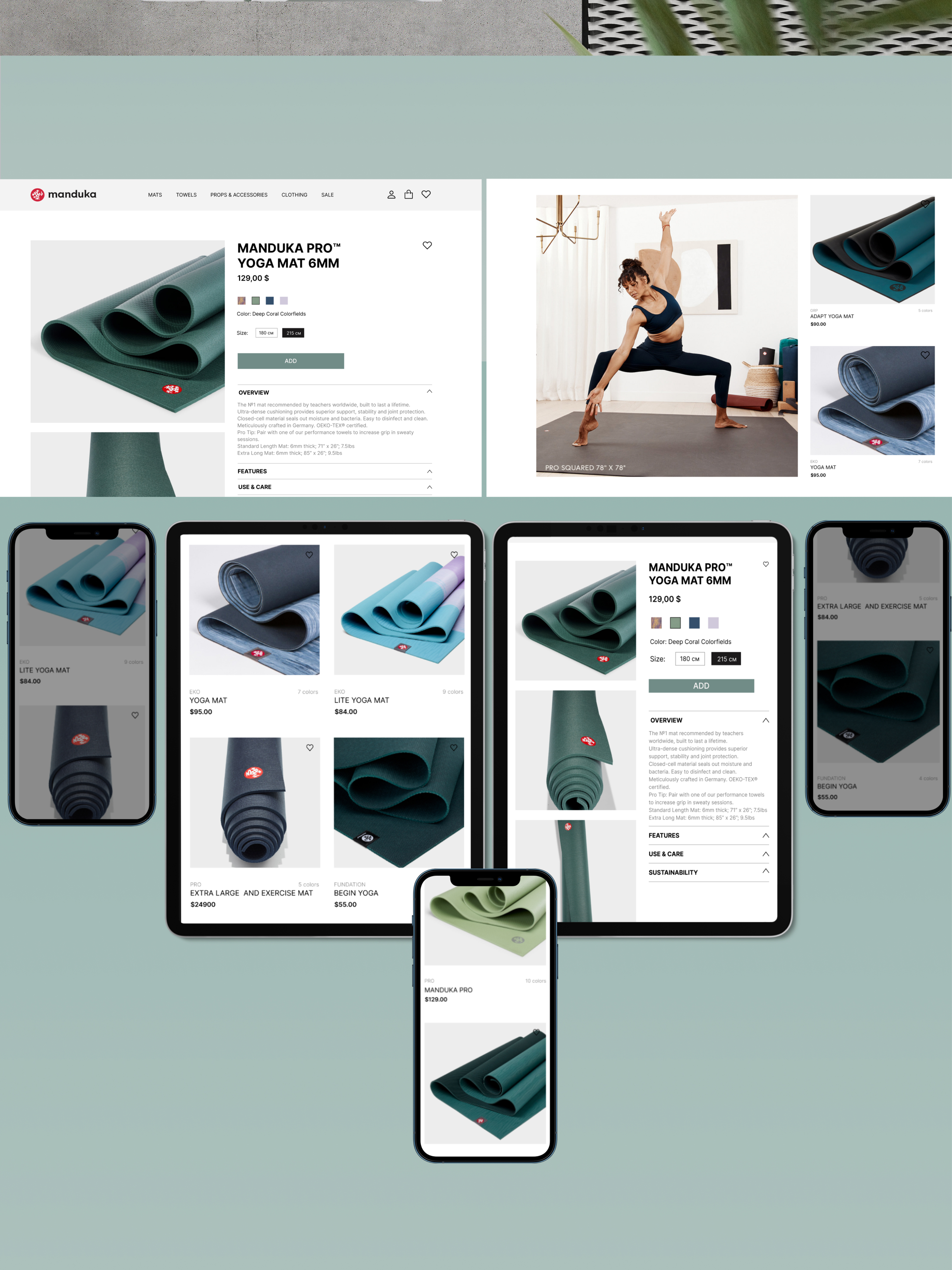 MANDUKA. E-Commerce. Redesign. — Изображение №5 — Интерфейсы, Графика на Dprofile
