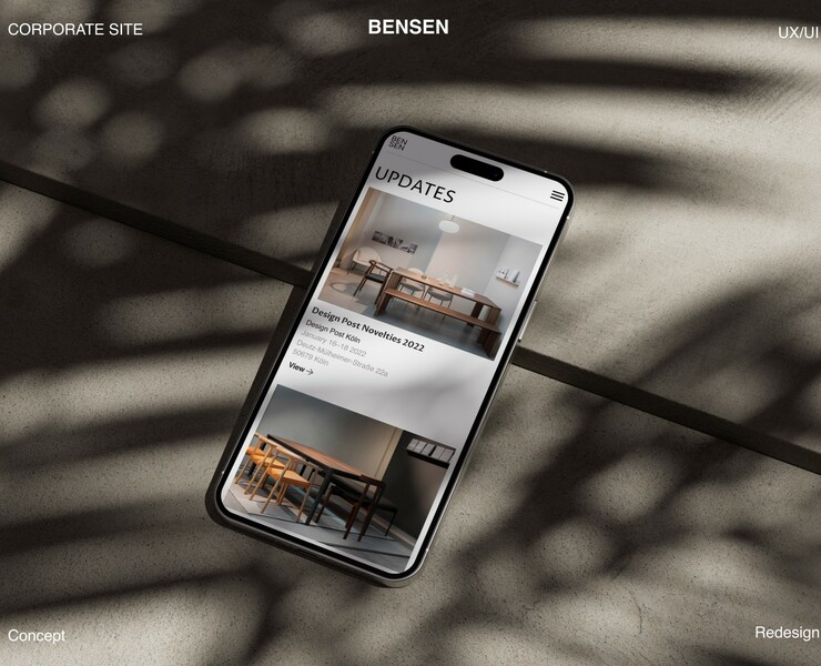 BENSEN. Corporate site. Redesign на Dprofile