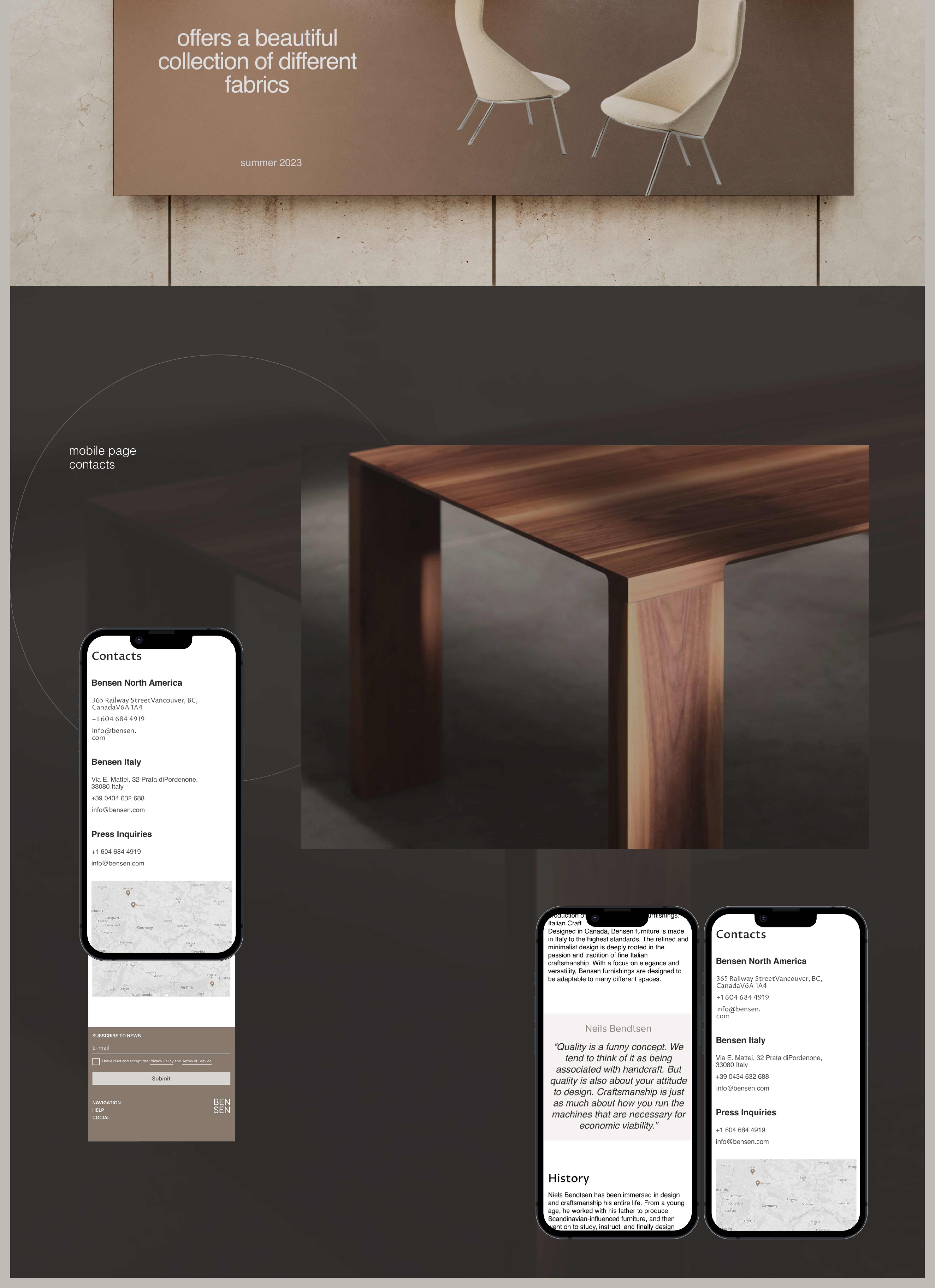 BENSEN. Corporate site. Redesign — Изображение №9 — Интерфейсы, Графика на Dprofile