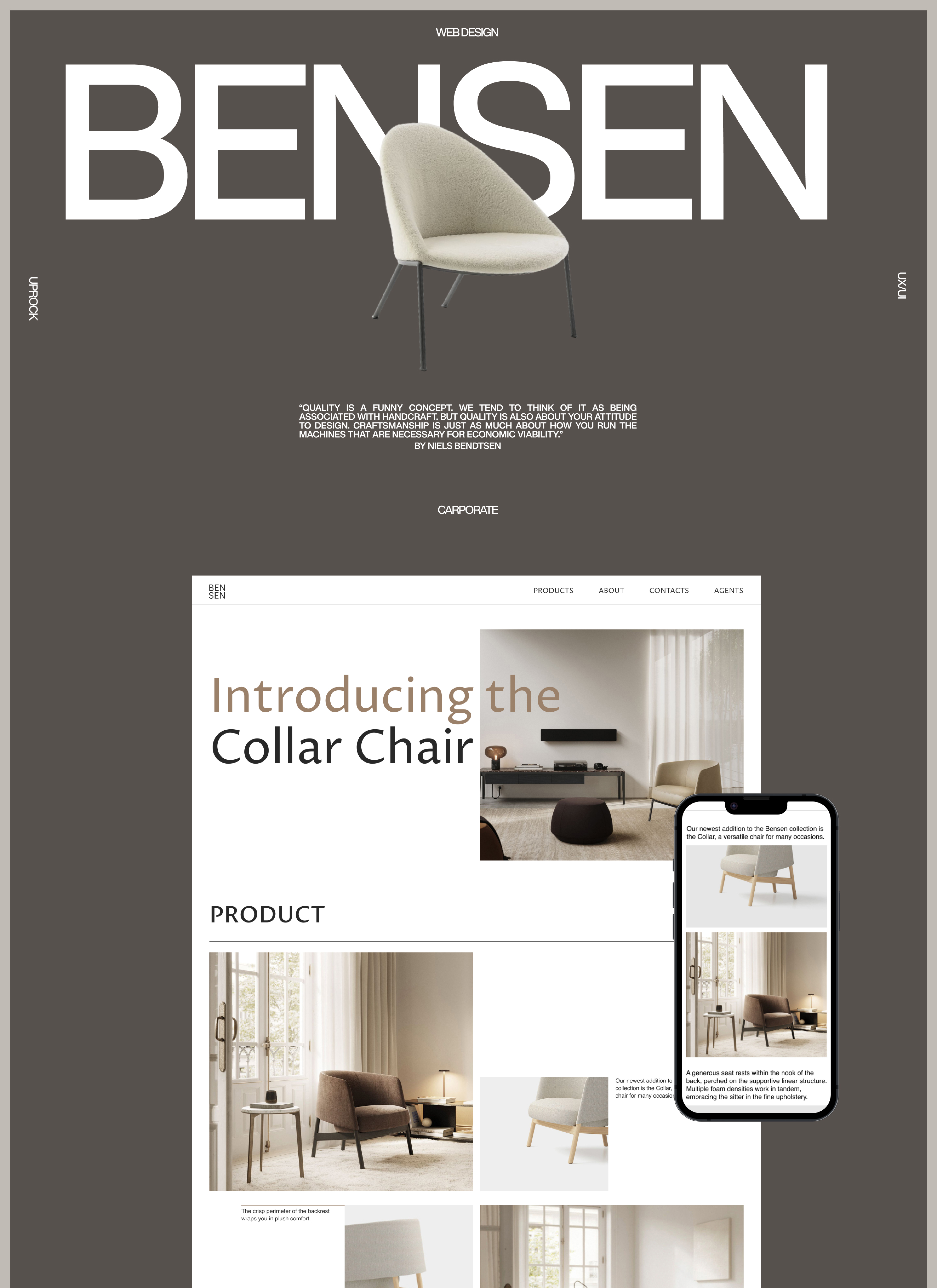 BENSEN. Corporate site. Redesign — Изображение №1 — Интерфейсы, Графика на Dprofile