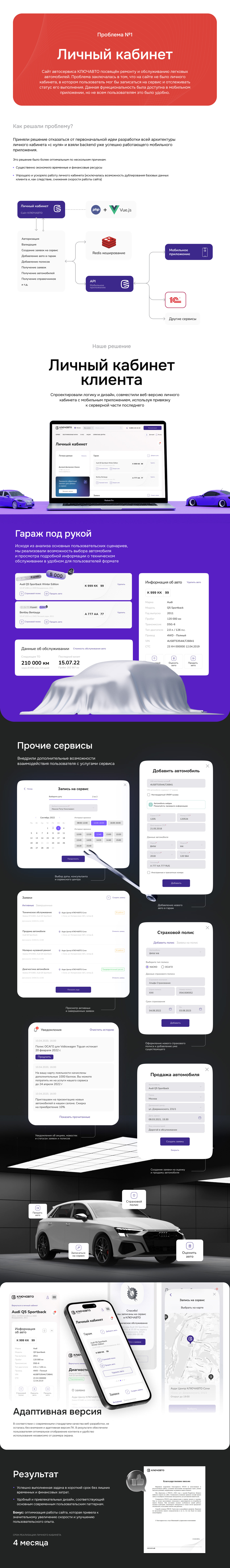 KEYAUTO | Car service network — Изображение №2 — Интерфейсы на Dprofile