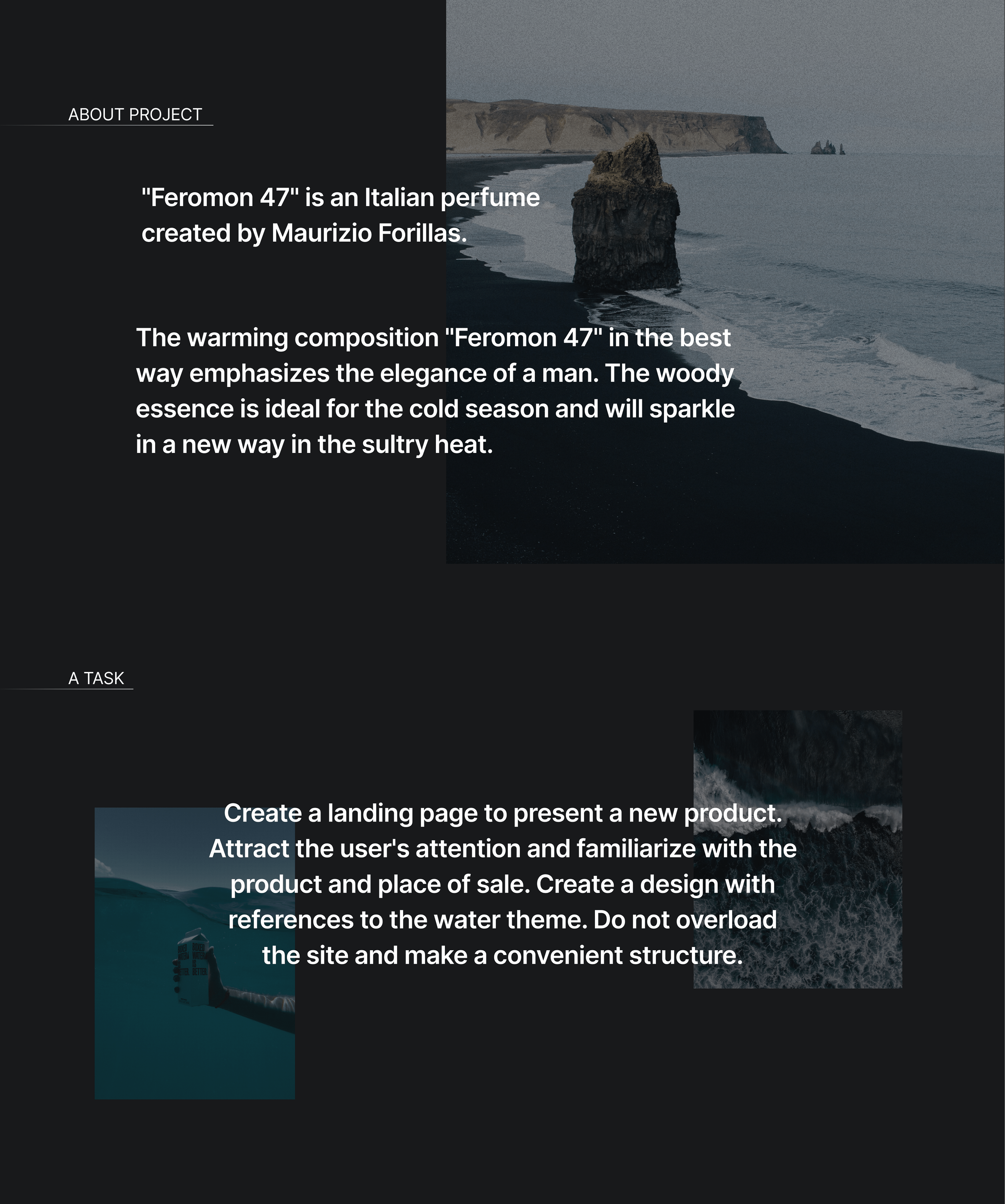 Landing page | Лендинг Feromon 47 — Изображение №2 — Интерфейсы, Маркетинг на Dprofile