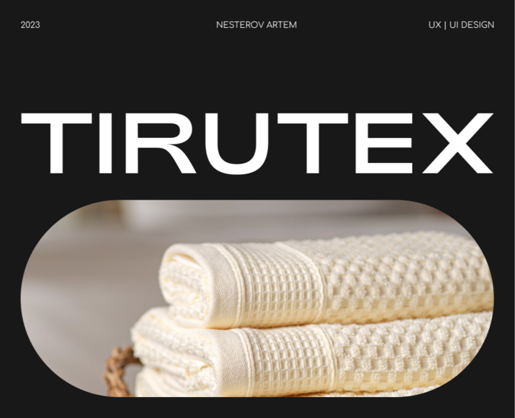 Textile company Tirutex Website Design — Интерфейсы на Dprofile