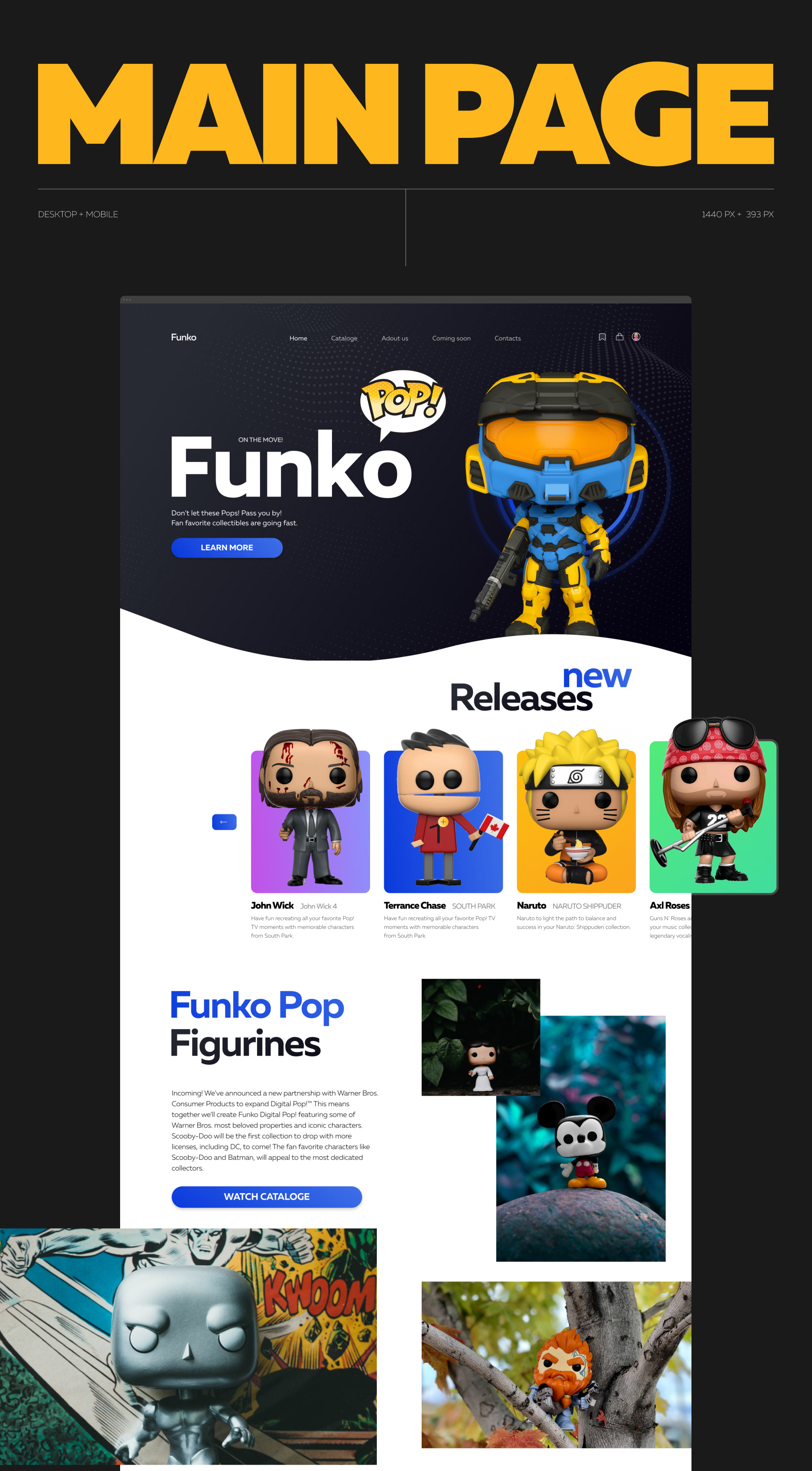E-commerce Funko | Online store | Web-design — Изображение №2 — Интерфейсы на Dprofile