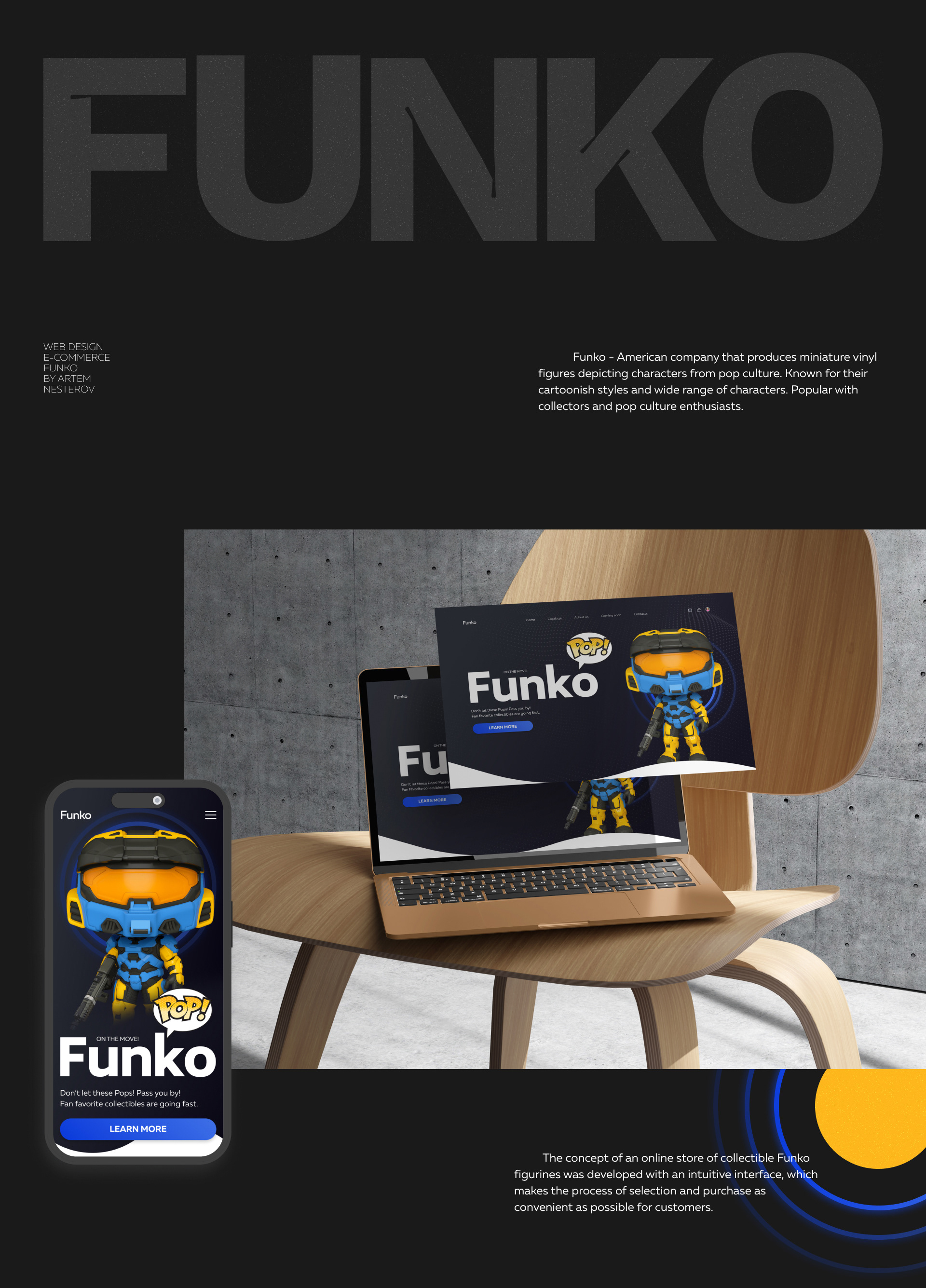 E-commerce Funko | Online store | Web-design — Изображение №1 — Интерфейсы на Dprofile