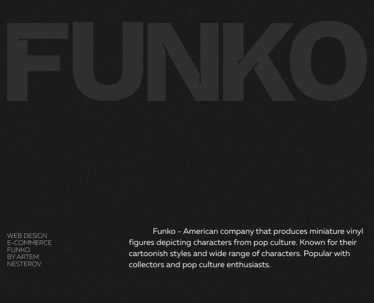 E-commerce Funko | Online store | Web-design — Интерфейсы на Dprofile