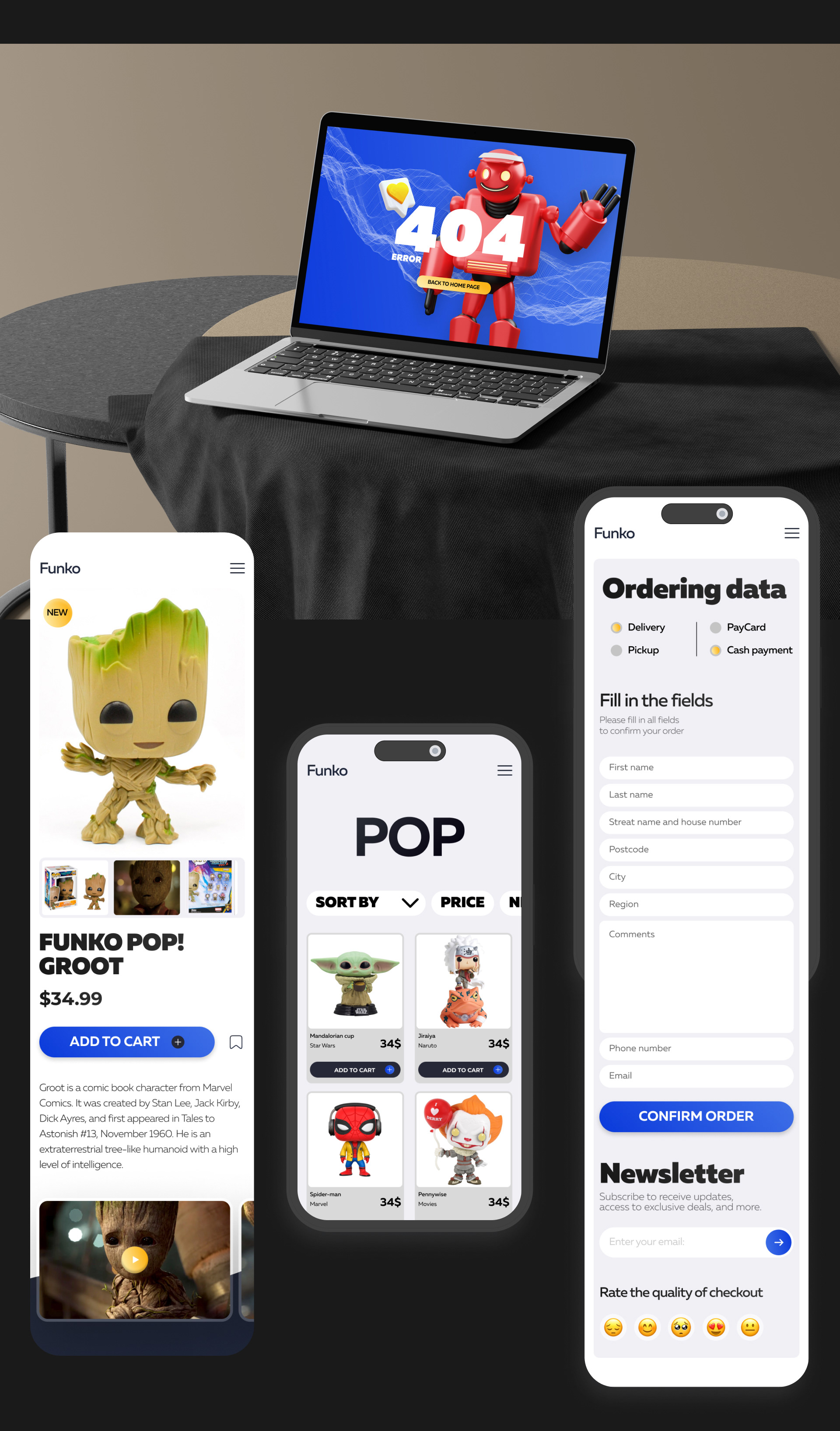 E-commerce Funko | Online store | Web-design — Изображение №12 — Интерфейсы на Dprofile