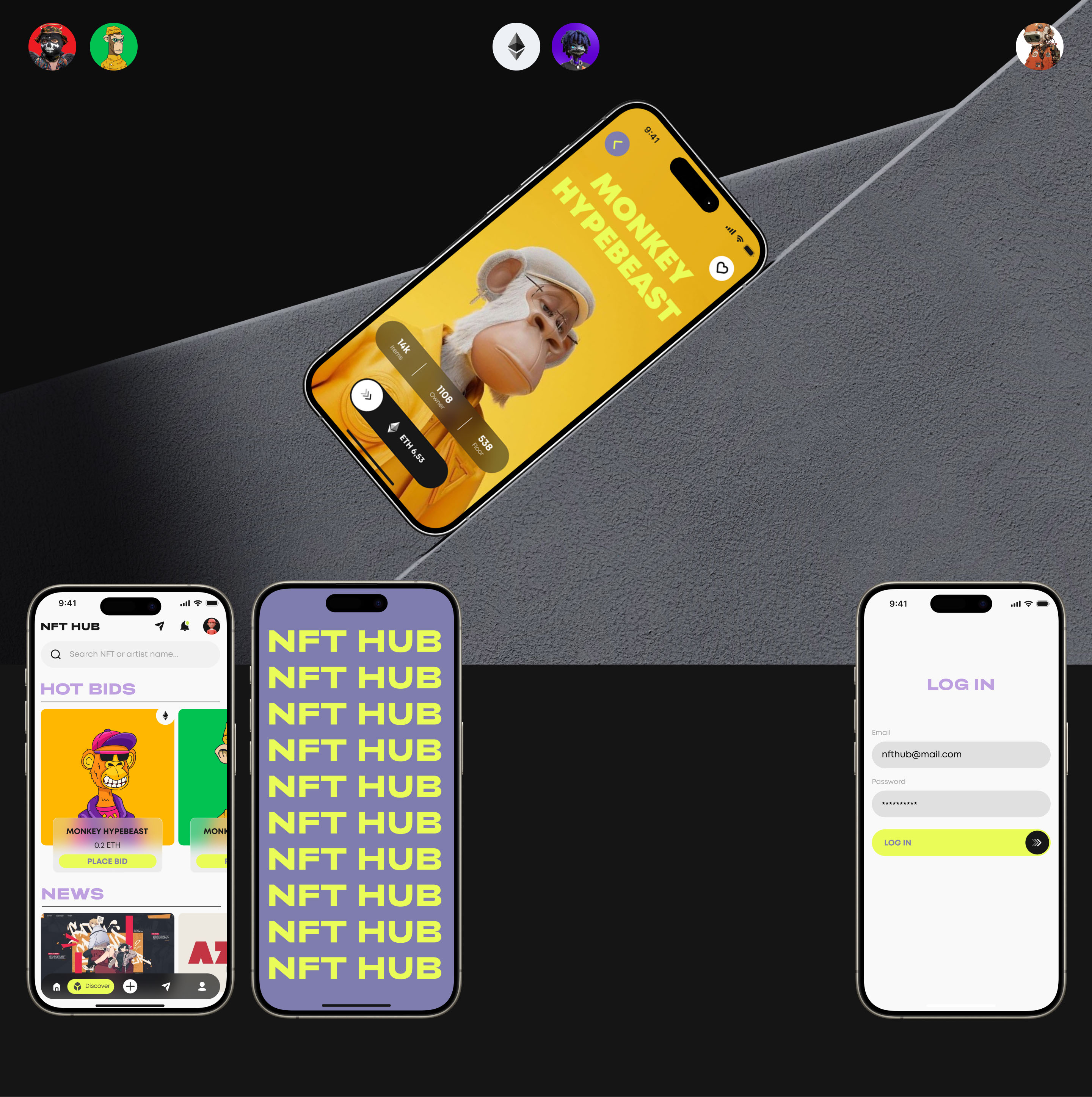 NFT | Mobile App — Изображение №3 — Интерфейсы на Dprofile