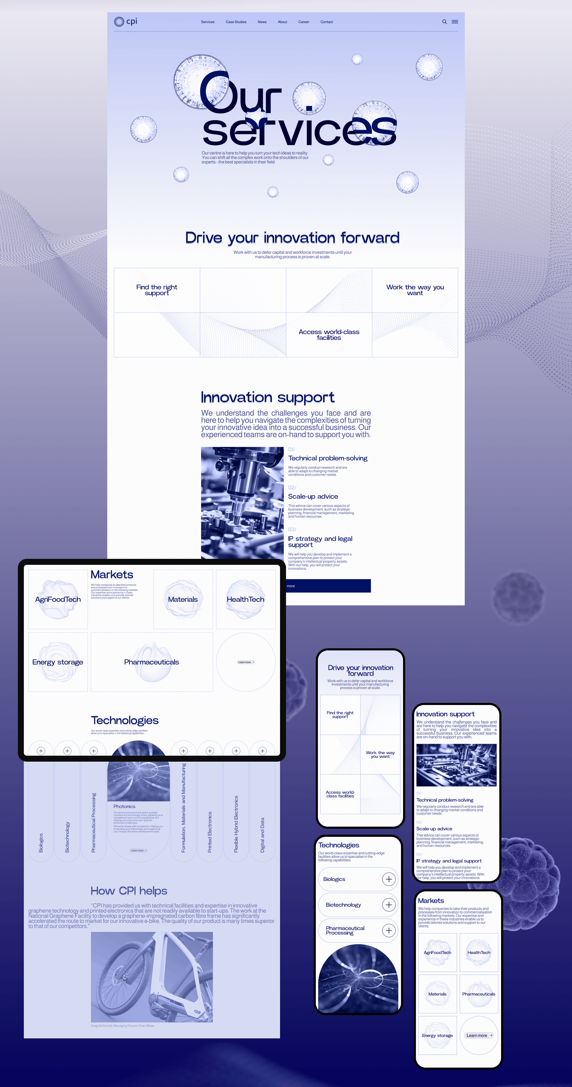 CPI | Corporate website | Redesign — Изображение №5 — Интерфейсы на Dprofile