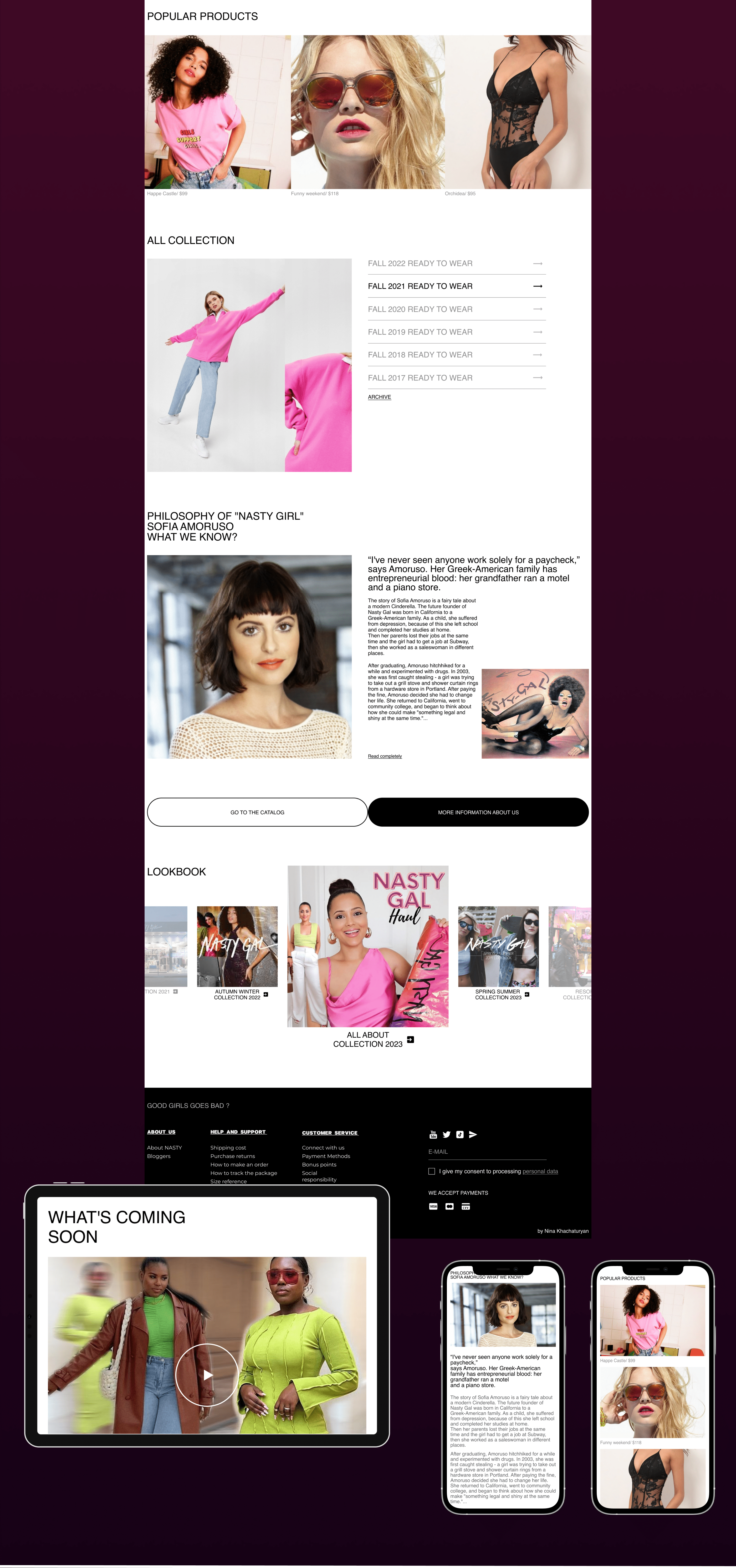 NASTY GAL — Изображение №2 — Интерфейсы на Dprofile