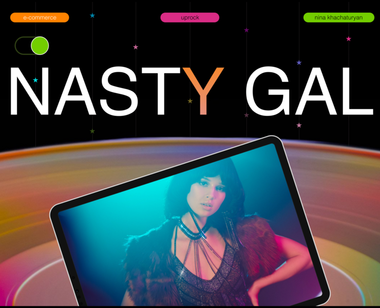 NASTY GAL — Интерфейсы на Dprofile