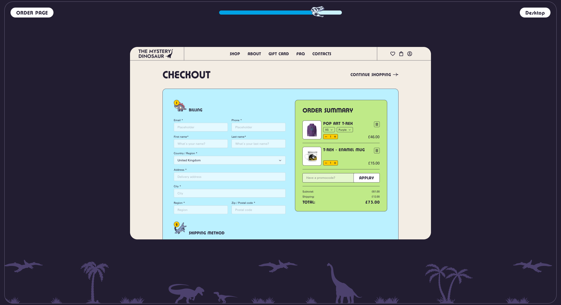 The Mystery Dinosaur. Концепт редизайна — Изображение №10 — Интерфейсы, Графика на Dprofile