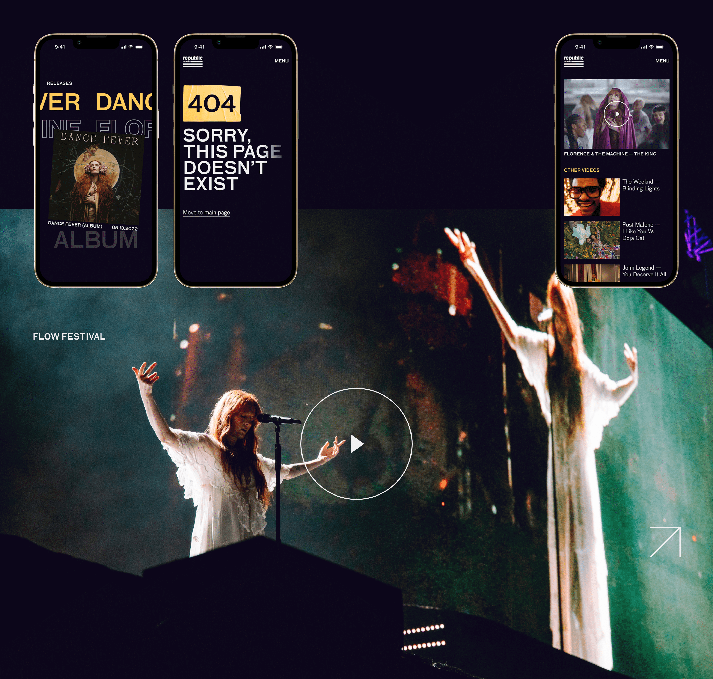 Republic Records | corporate website — Изображение №15 — Интерфейсы на Dprofile