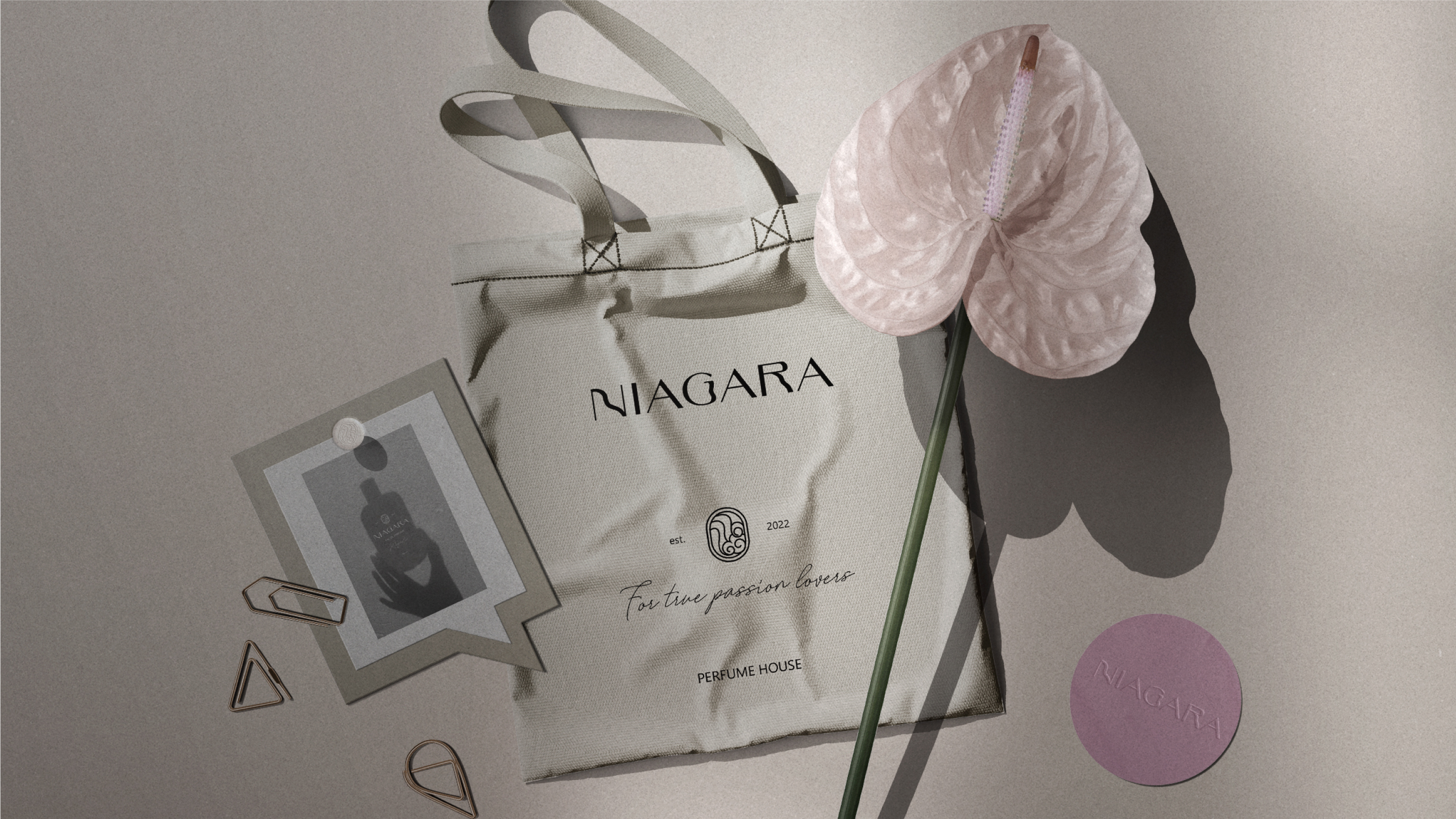 NIAGARA | Perfume house| Logo & Identity Design — Изображение №6 — Брендинг, Маркетинг на Dprofile
