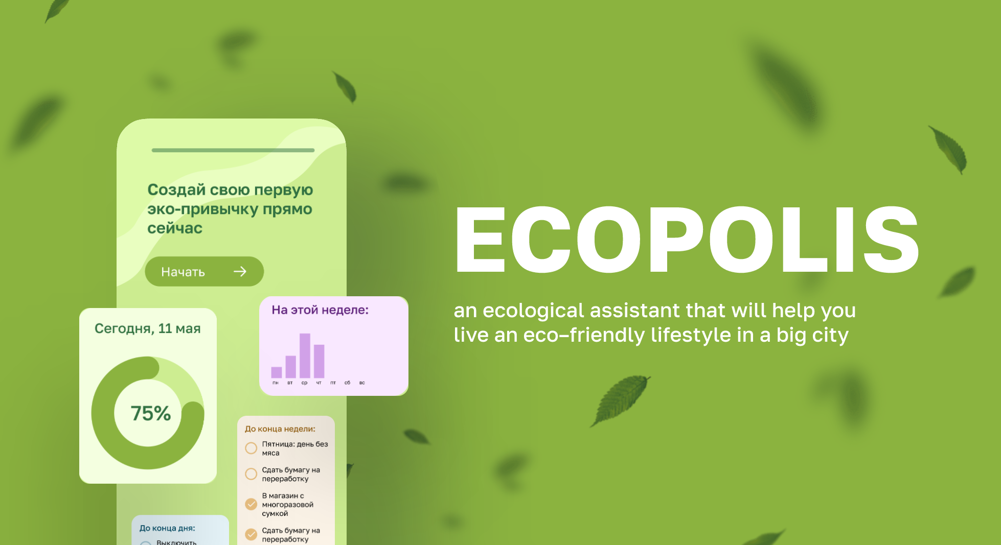 Ecopolis Mobile App Design — Изображение №1 — Интерфейсы на Dprofile