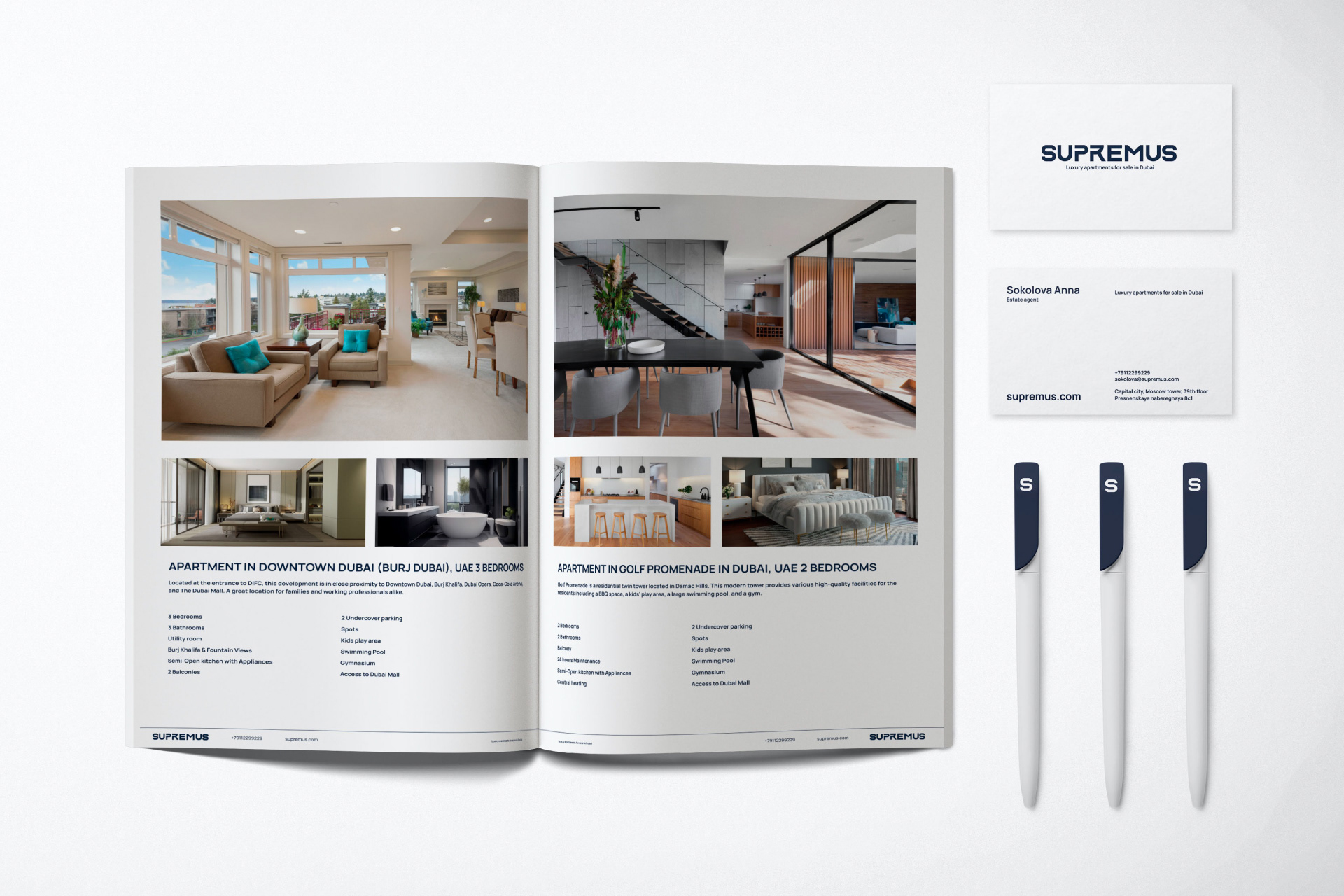 Supremus, real estate agency. Logo and branding — Изображение №5 — Брендинг на Dprofile