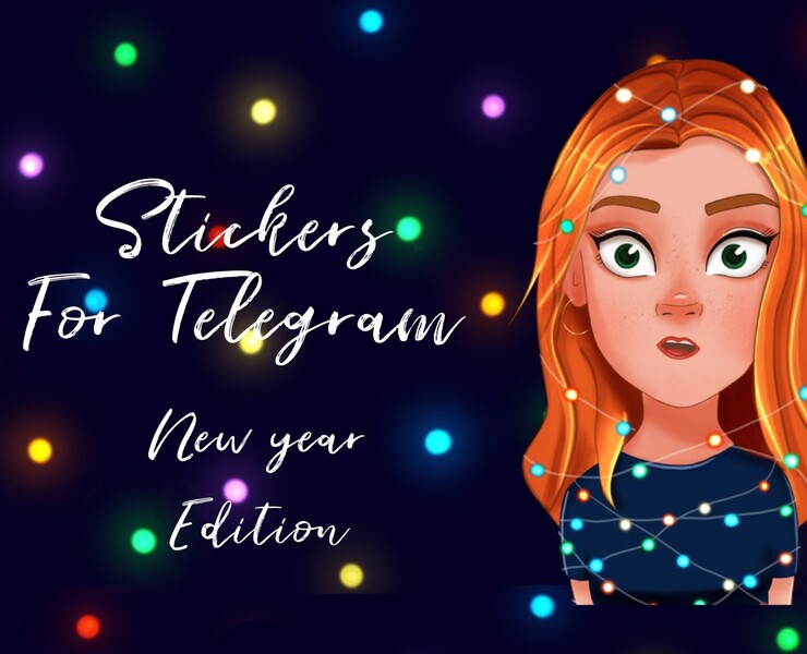 Stickerpack for telegram, new years edition на Dprofile