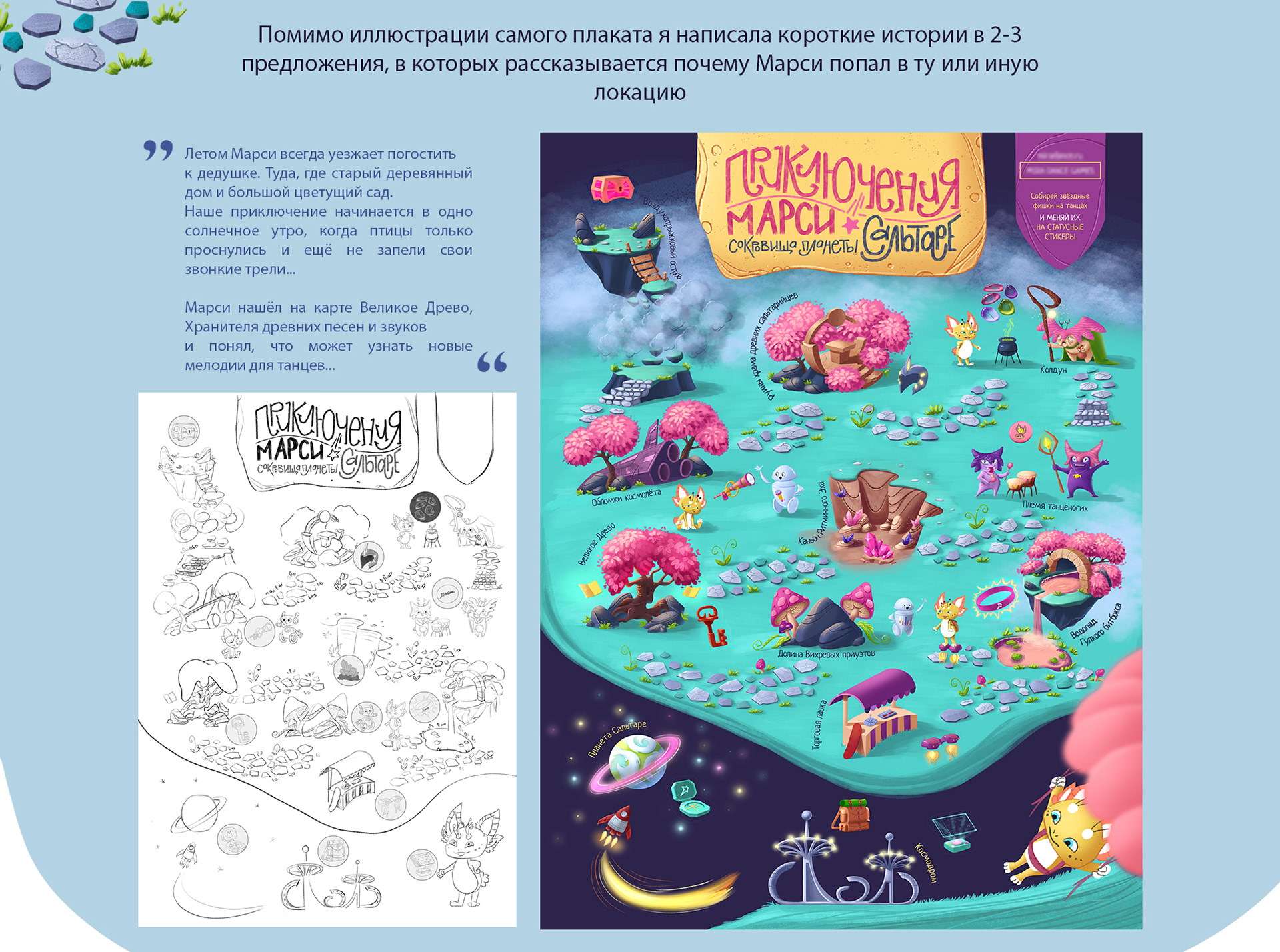 Иллюстрация квест-игры для детей с наклейками — Изображение №3 — Иллюстрация, Графика на Dprofile