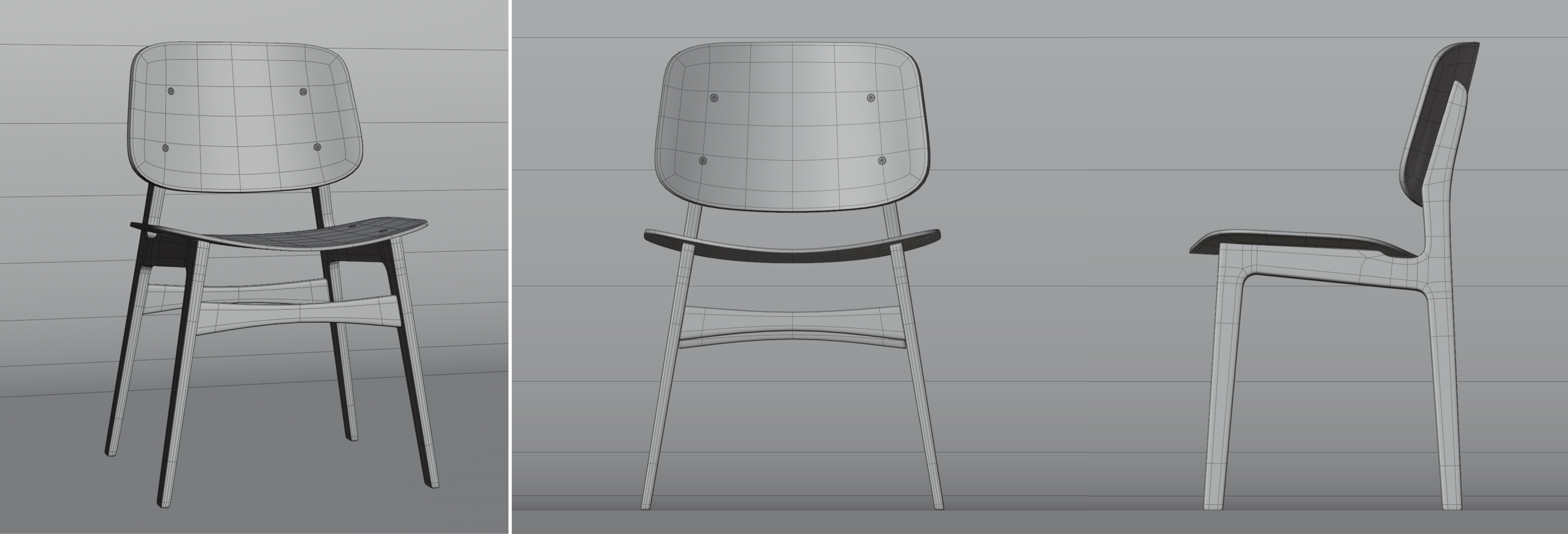 Søborg chair — Изображение №4 — 3D на Dprofile