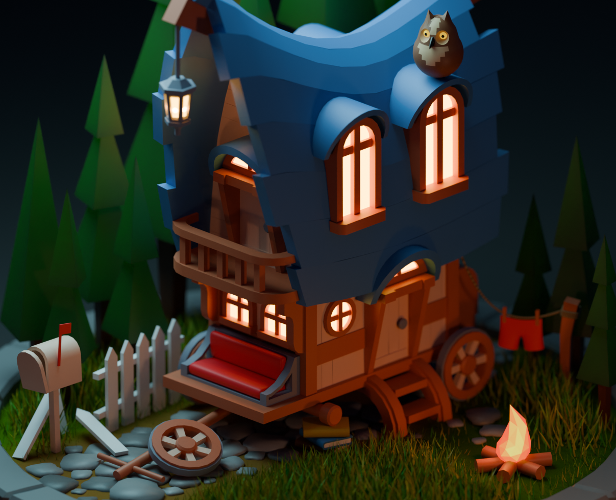 3d карета в Blender — Иллюстрация, 3D на Dprofile