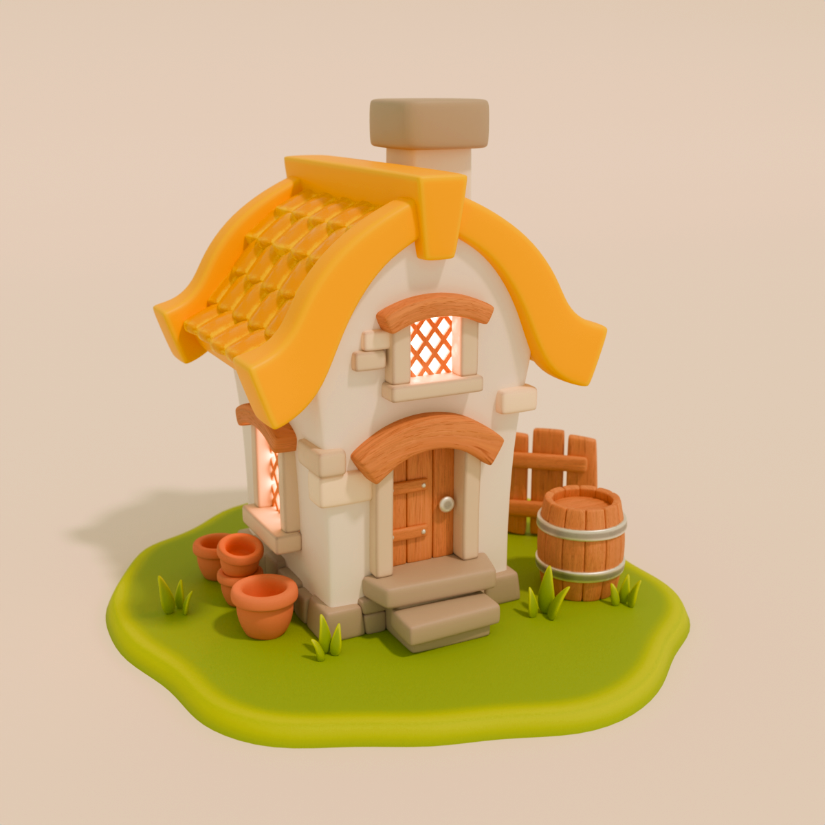 Стилизованный дом — Изображение №7 — Иллюстрация, 3D на Dprofile