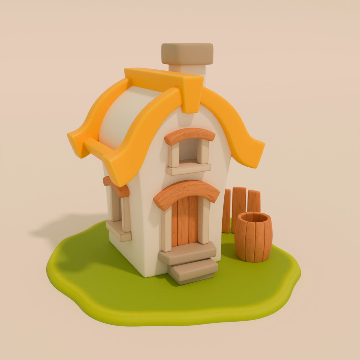 Стилизованный дом — Изображение №5 — Иллюстрация, 3D на Dprofile