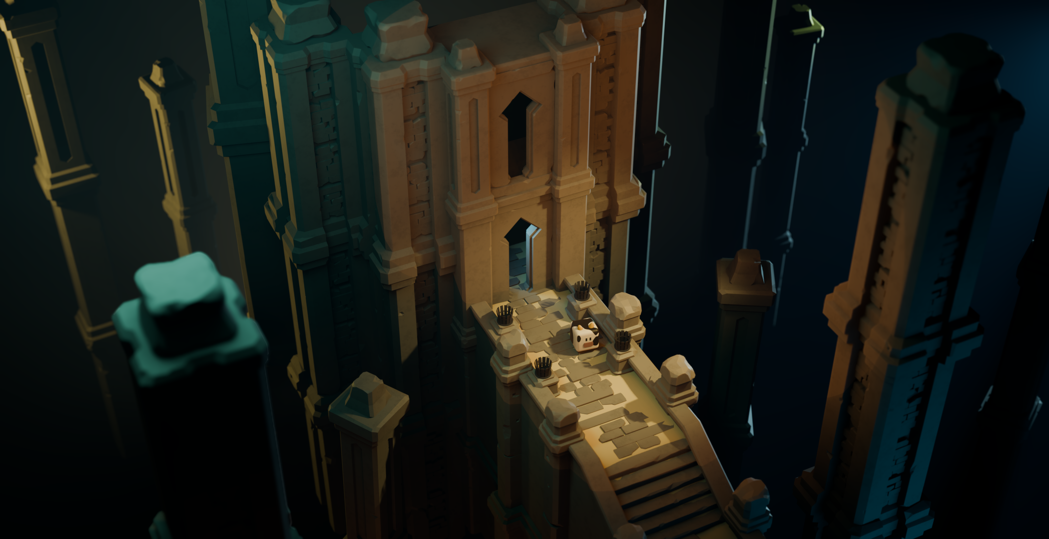 3d стилизованное подземелье — Изображение №2 — Иллюстрация, 3D на Dprofile