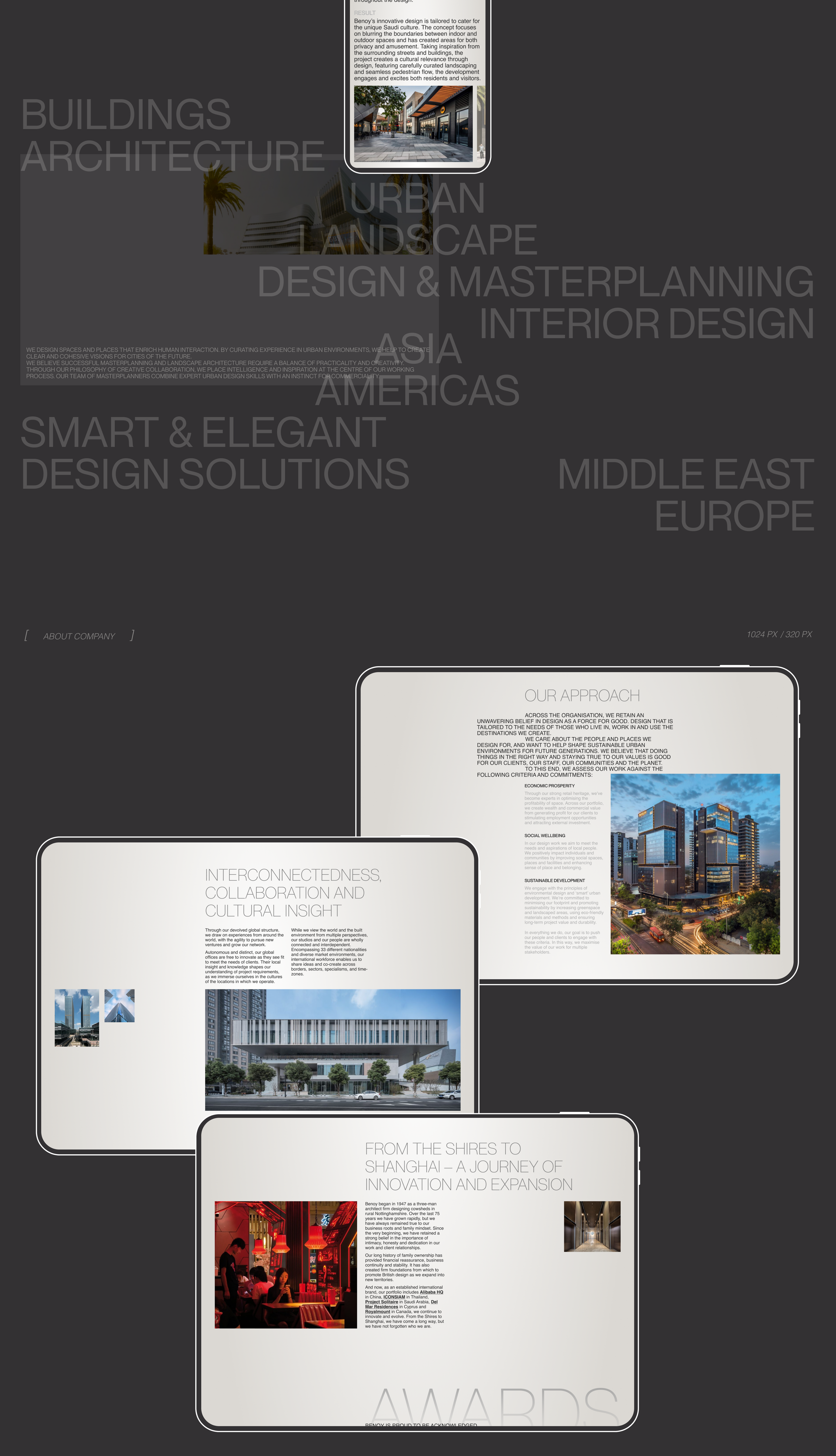 BENOY. Corporate website — Изображение №7 — Интерфейсы на Dprofile