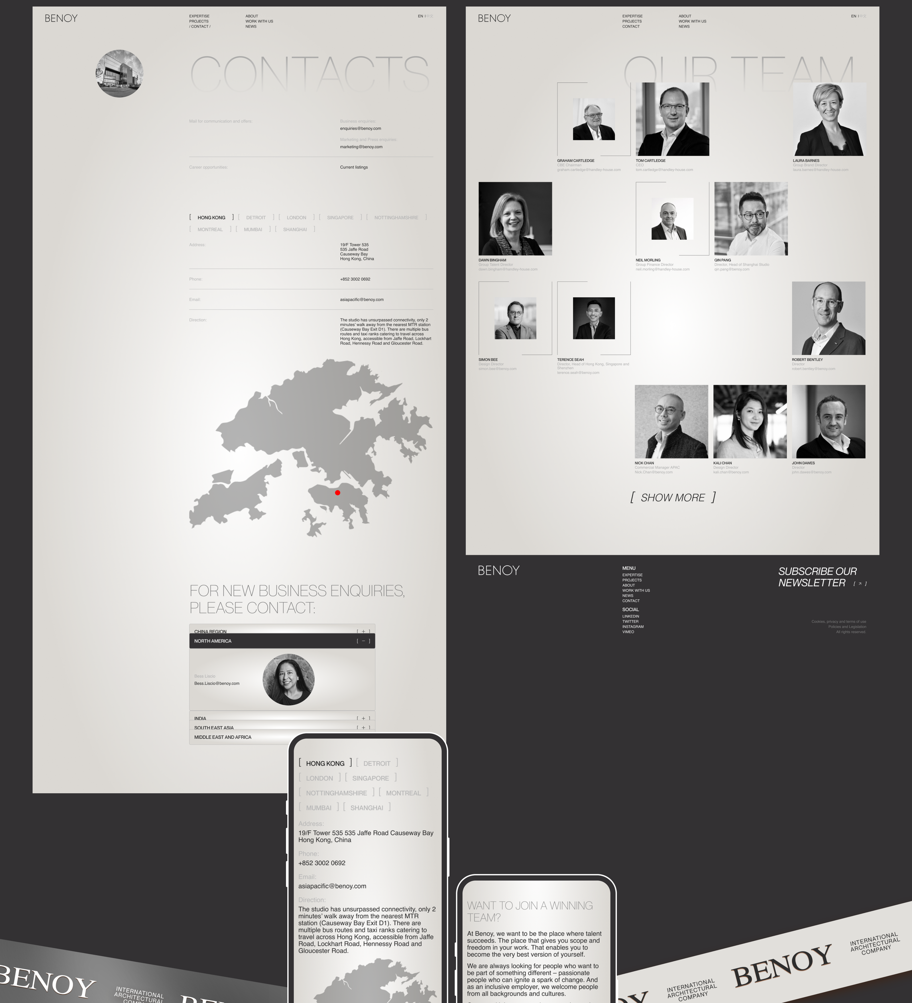 BENOY. Corporate website — Изображение №9 — Интерфейсы на Dprofile