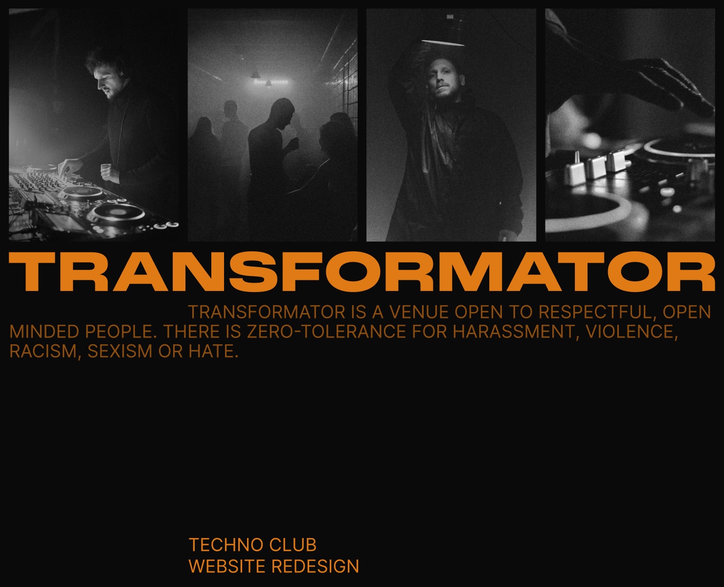 Transformator | Редизайн сайта техно-клуба — Интерфейсы, Брендинг на Dprofile