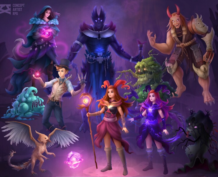 Concept Artist RPG IX — Иллюстрация, Графика на Dprofile