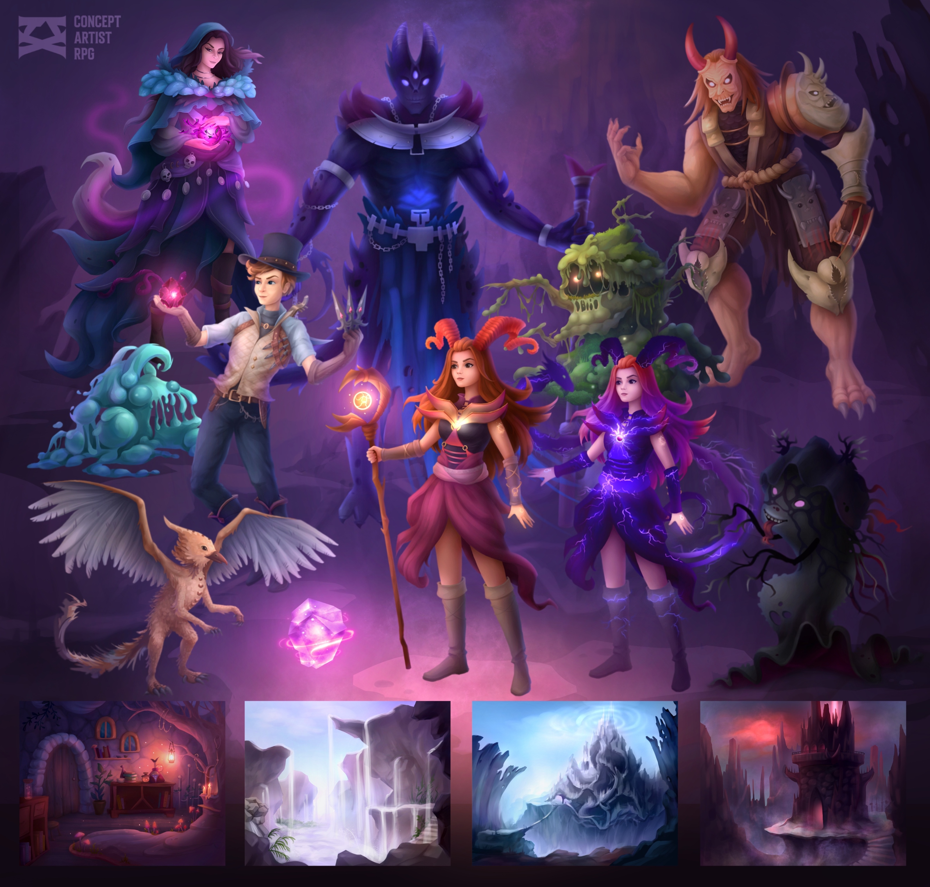 Concept Artist RPG IX — Изображение №1 — Иллюстрация, Графика на Dprofile