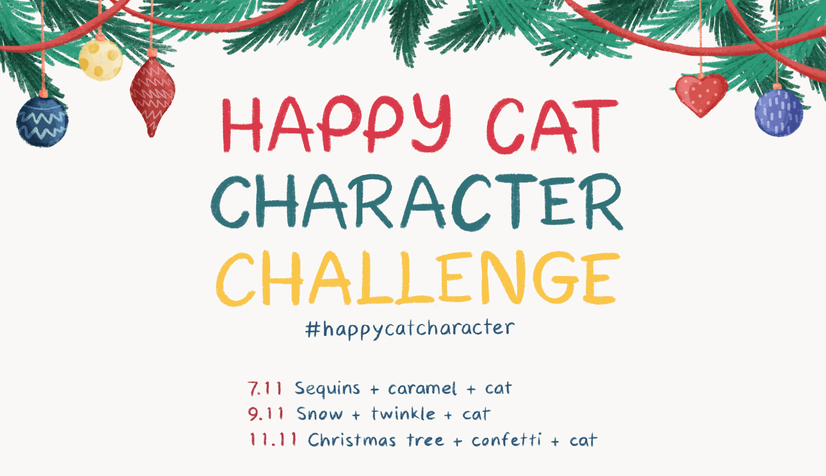 HAPPY CHRISTMAS CAT — Изображение №1 — Иллюстрация на Dprofile