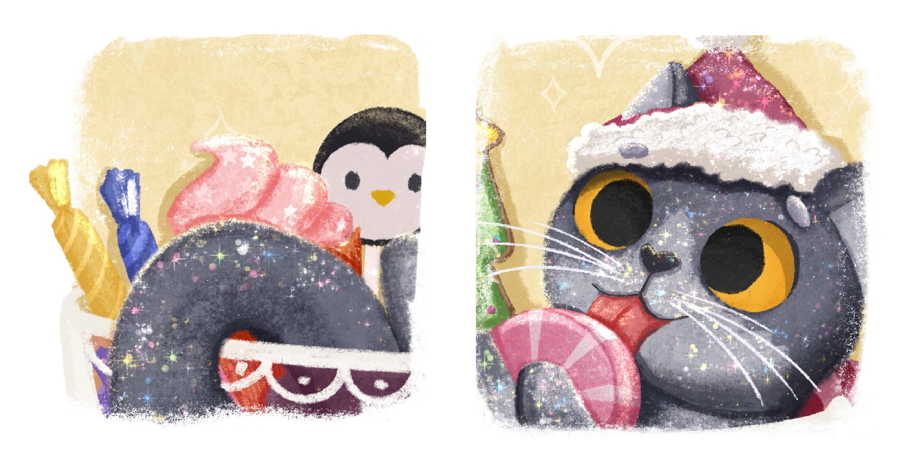 HAPPY CHRISTMAS CAT — Изображение №5 — Иллюстрация на Dprofile