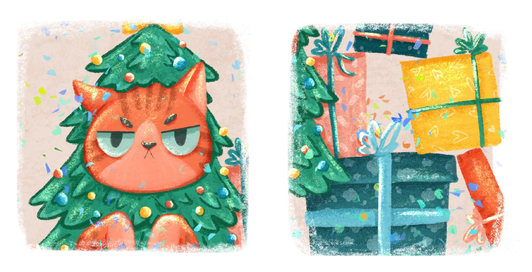 HAPPY CHRISTMAS CAT — Изображение №13 — Иллюстрация на Dprofile