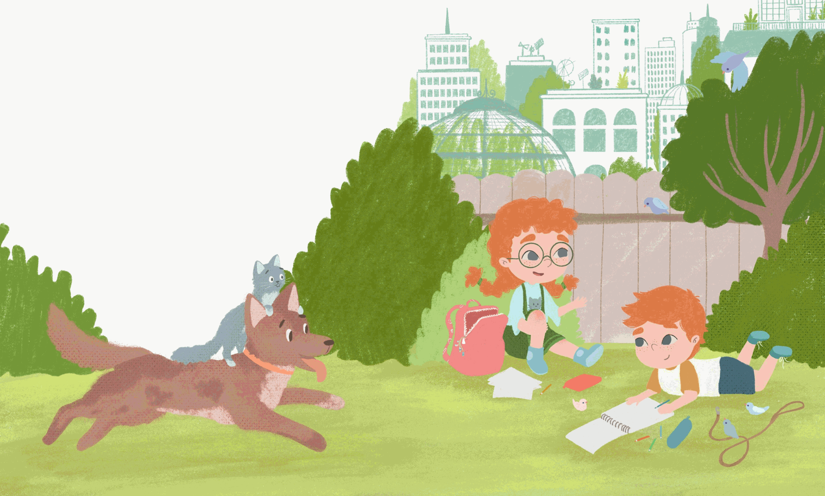 День питомцев, детская книжная иллюстрация — Изображение №8 — Иллюстрация на Dprofile
